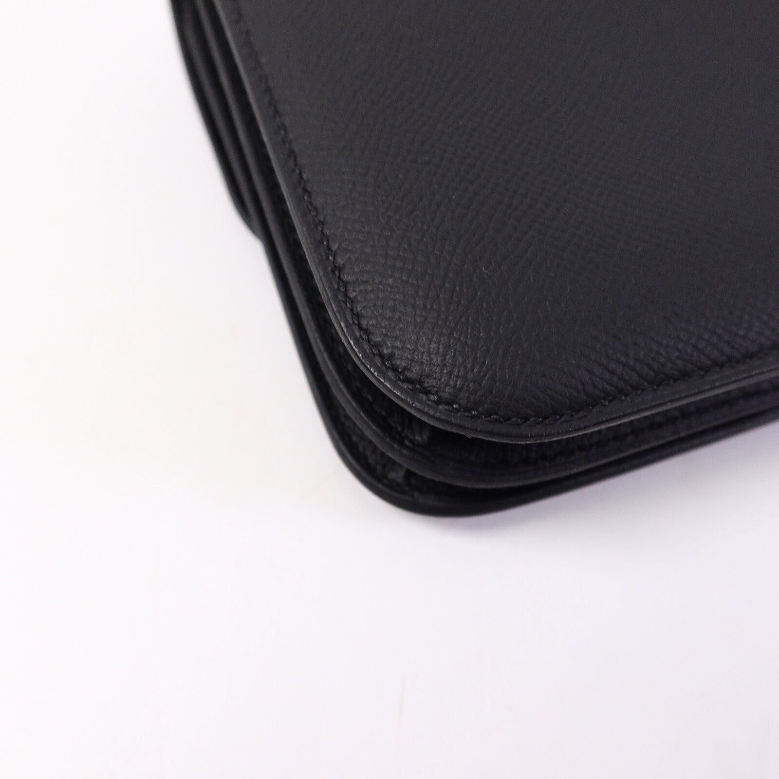 HERMES Epsom皮革Mini Constance肩背袋Noir