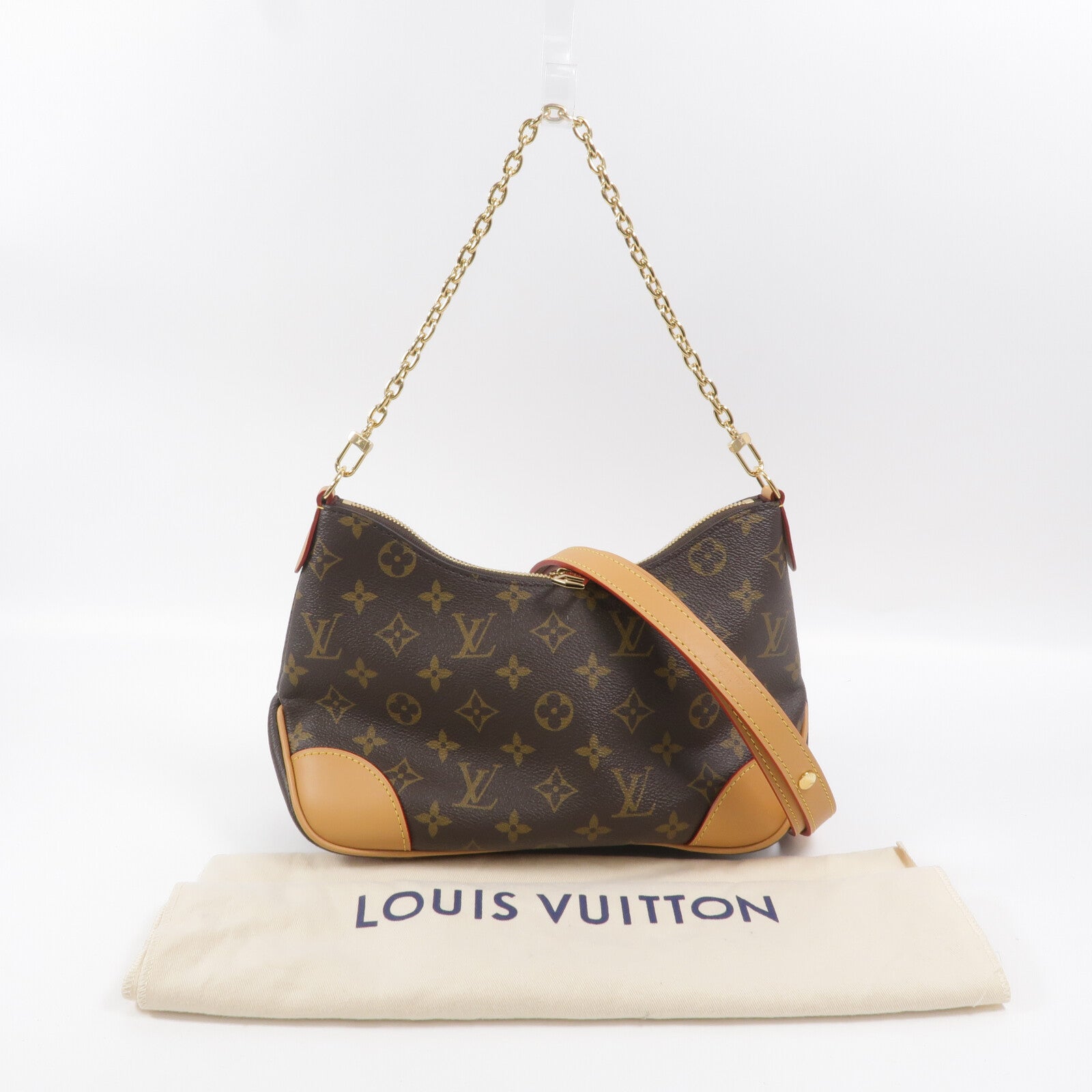 LOUIS VUITTON Monogram Boulogne PM手挽肩背兩用袋