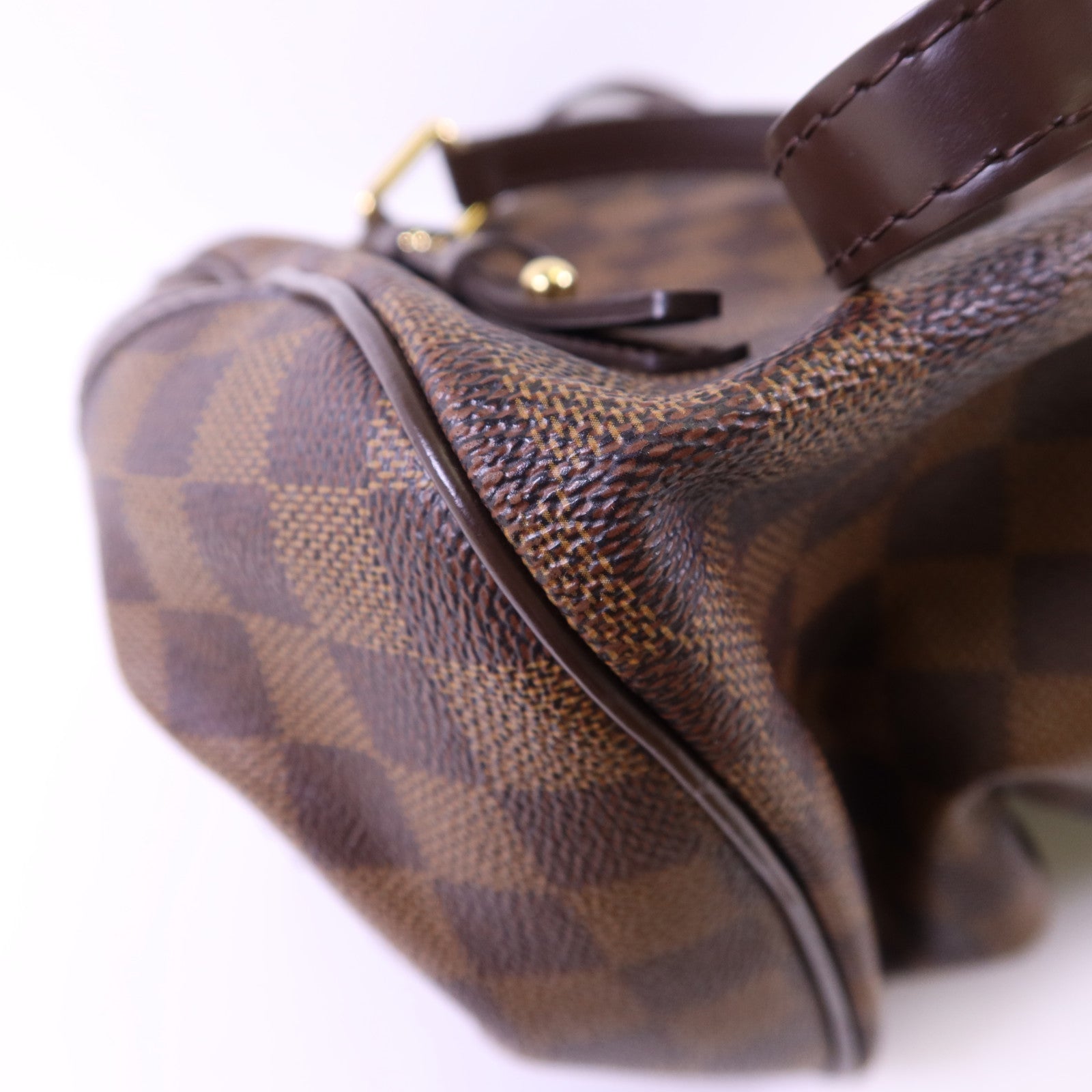 LOUIS VUITTON Damier Ebene Rivington PM金扣肩背袋