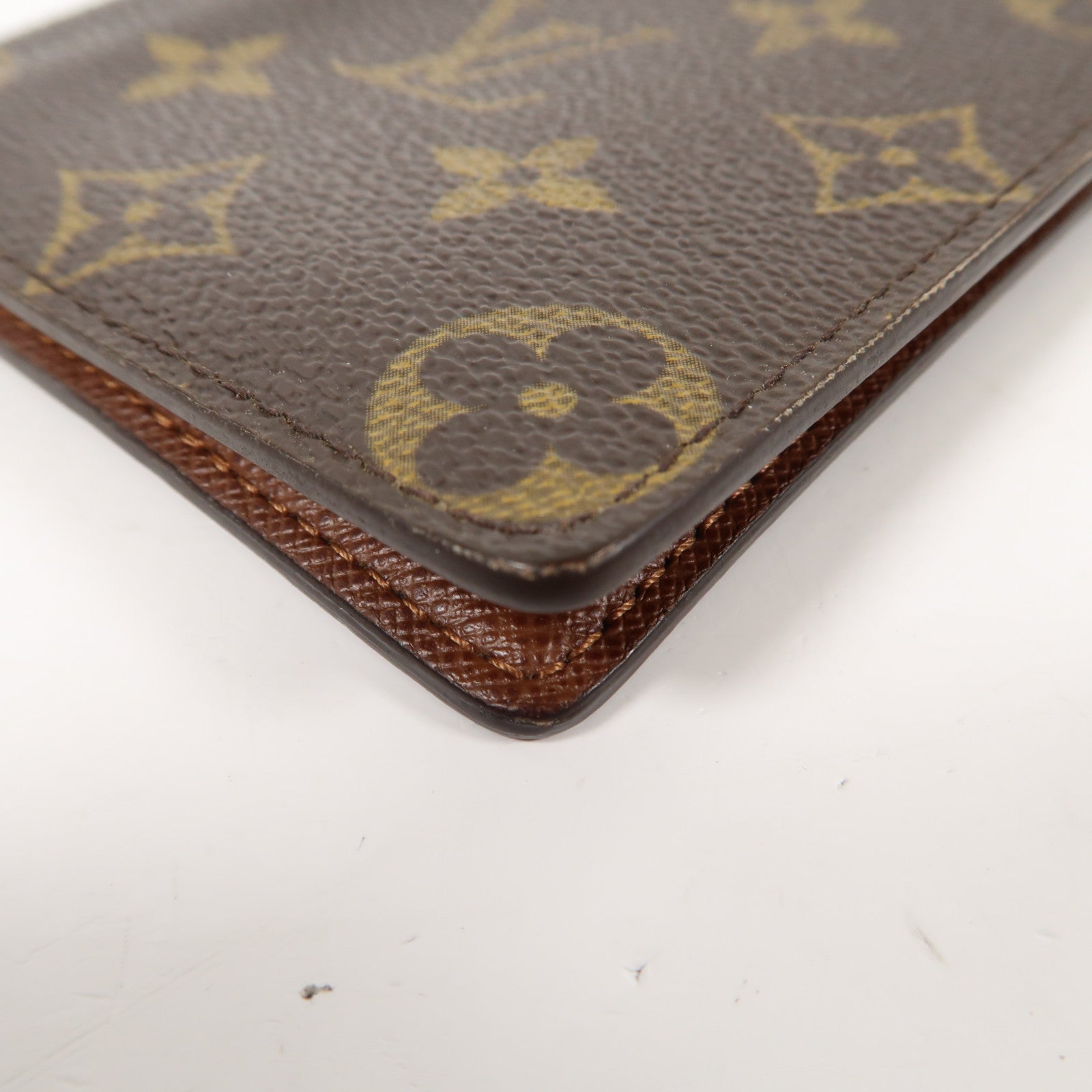 LOUIS VUITTON Monogram 6 Credit Card Slots Wallet錢包啡色