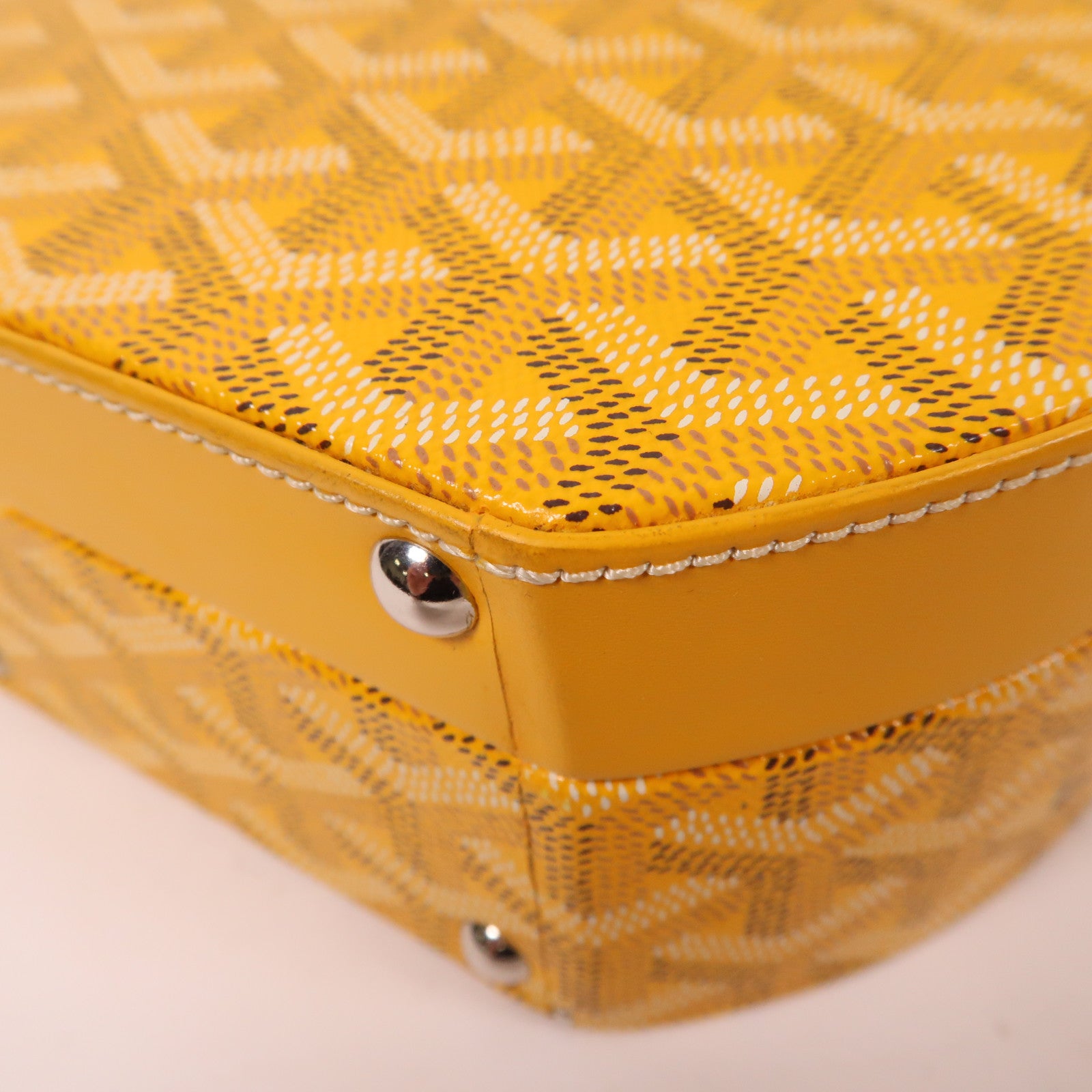 GOYARD 塗層帆布The Alto Hatbox Trunk Bag手挽肩背兩用袋黃色