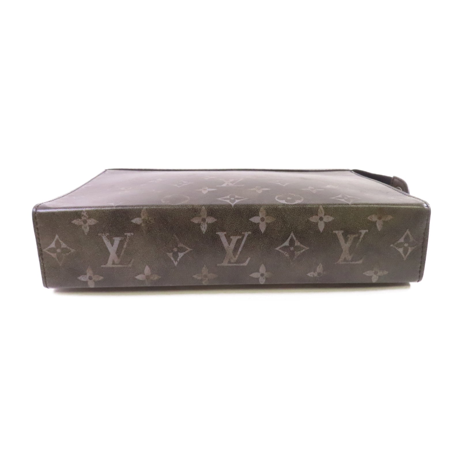 LOUIS VUITTON 【激減優惠】Brushed Monogram Pochette Voyage MM Pouch手拿包黑色