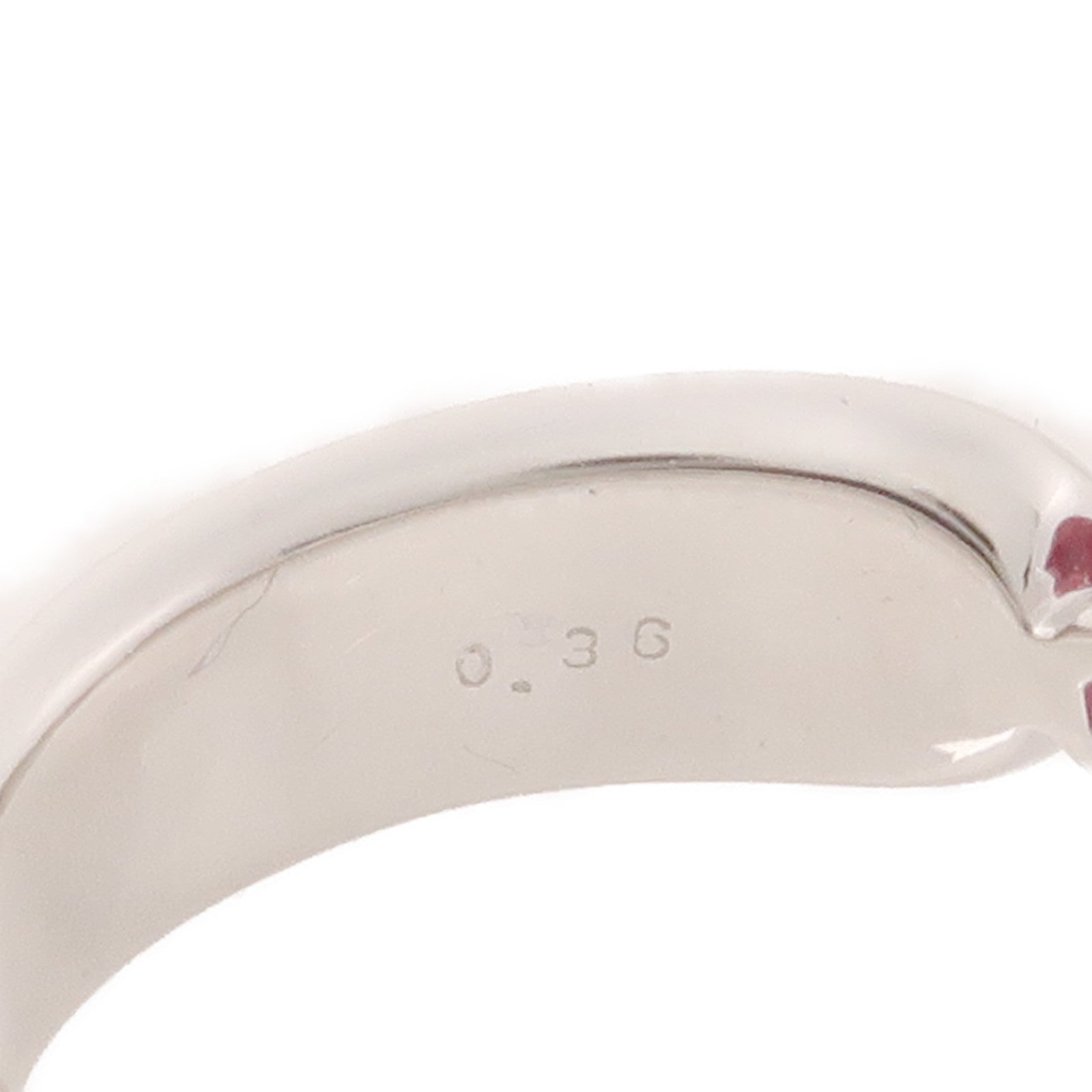 JEWELRY 0.36ct Ruby Ring PT900 Platinum US#8.25