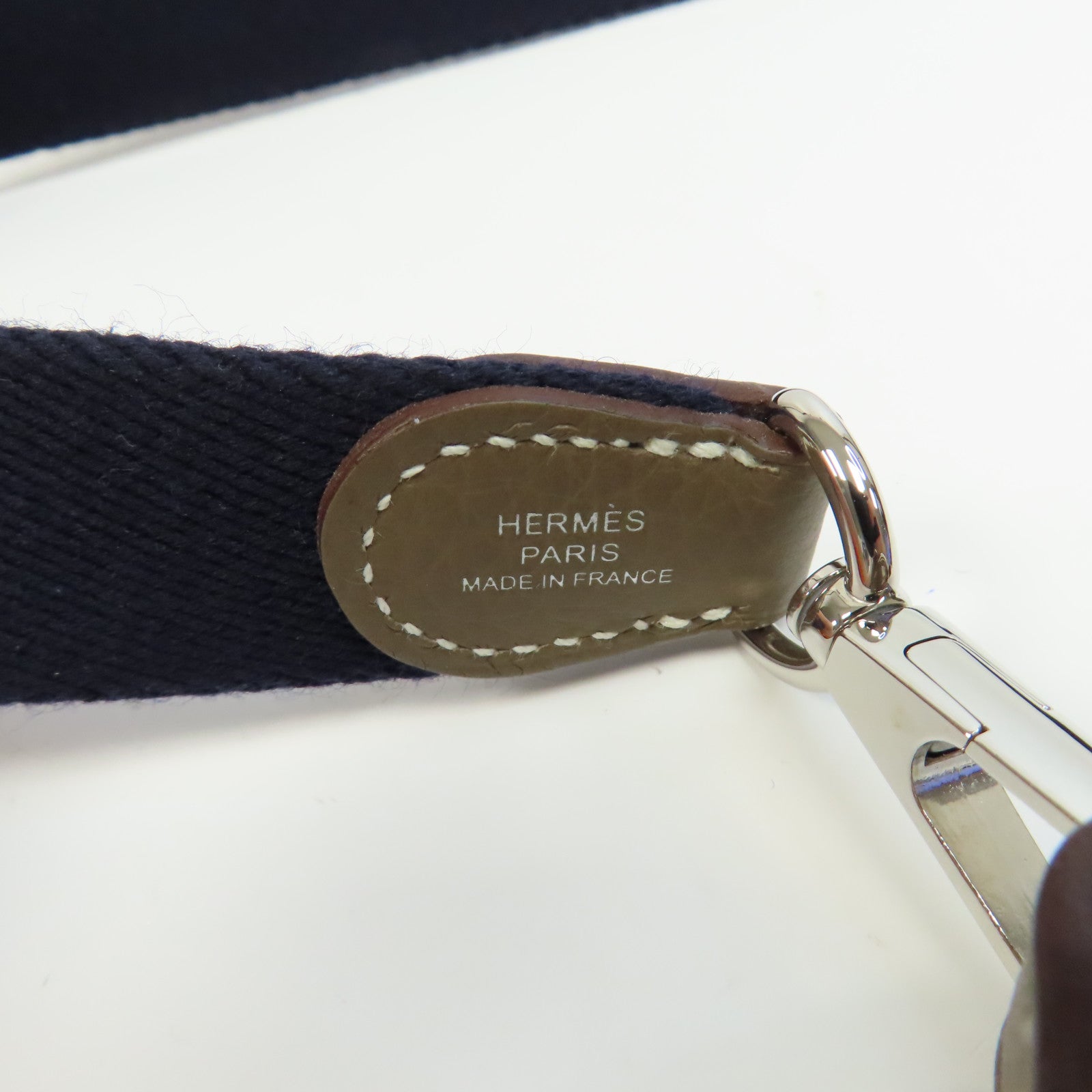 HERMES Clemence皮革Evelyne TPM Shoulder Bag銀扣肩背袋Etoupe/啡色