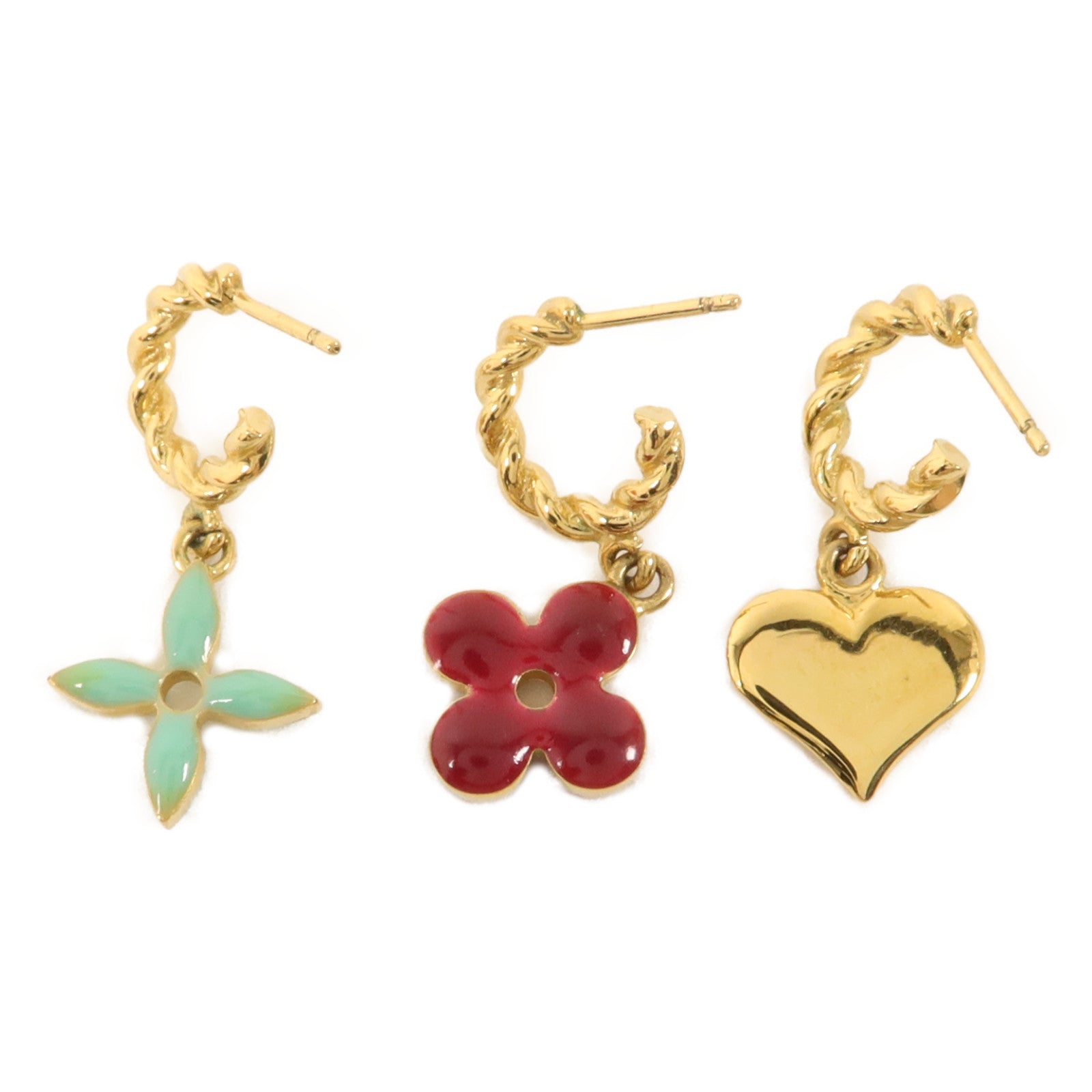 LOUIS VUITTON 銅/琺瑯Sweet Monogram Earrings耳環