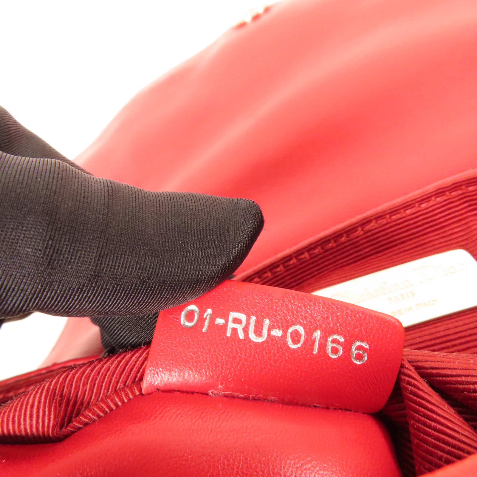 Dior 羊皮皮革Backpack銀扣背包