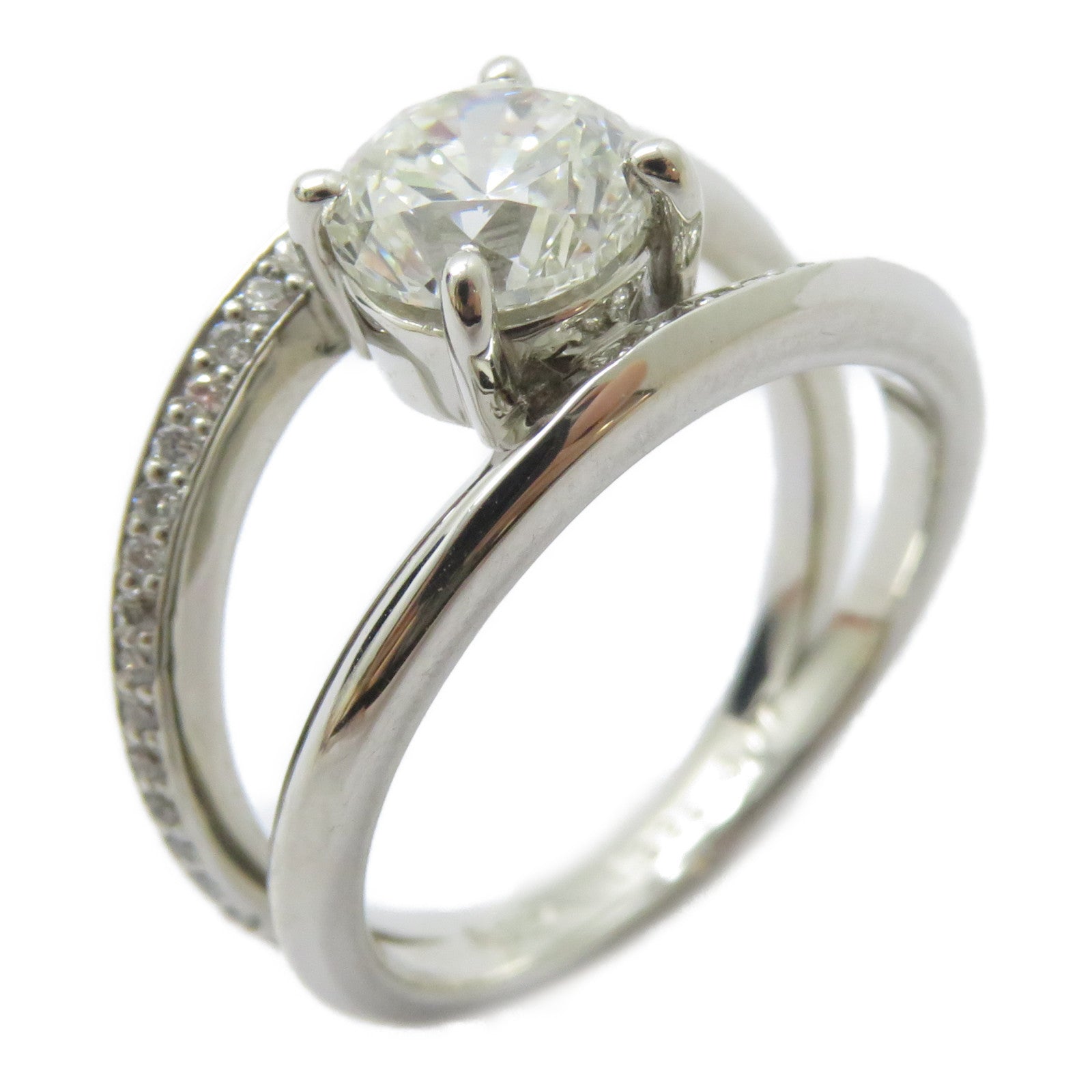 JEWELRY 【激減優惠】PT900鉑金Diamond Ring 1.326/0.17ct鑽石戒指US#6