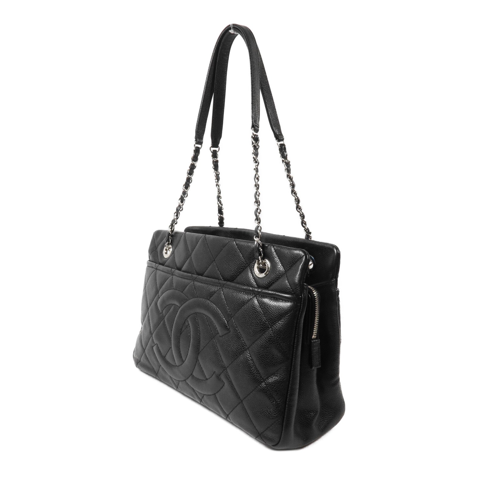CHANEL 牛皮皮革Chain Shoulder鏈帶肩背袋