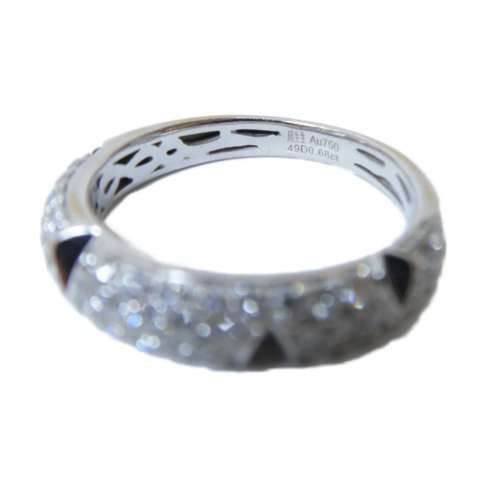 JEWELRY 18K白金Diamond Ring 0.68ct鑽石戒指US#5
