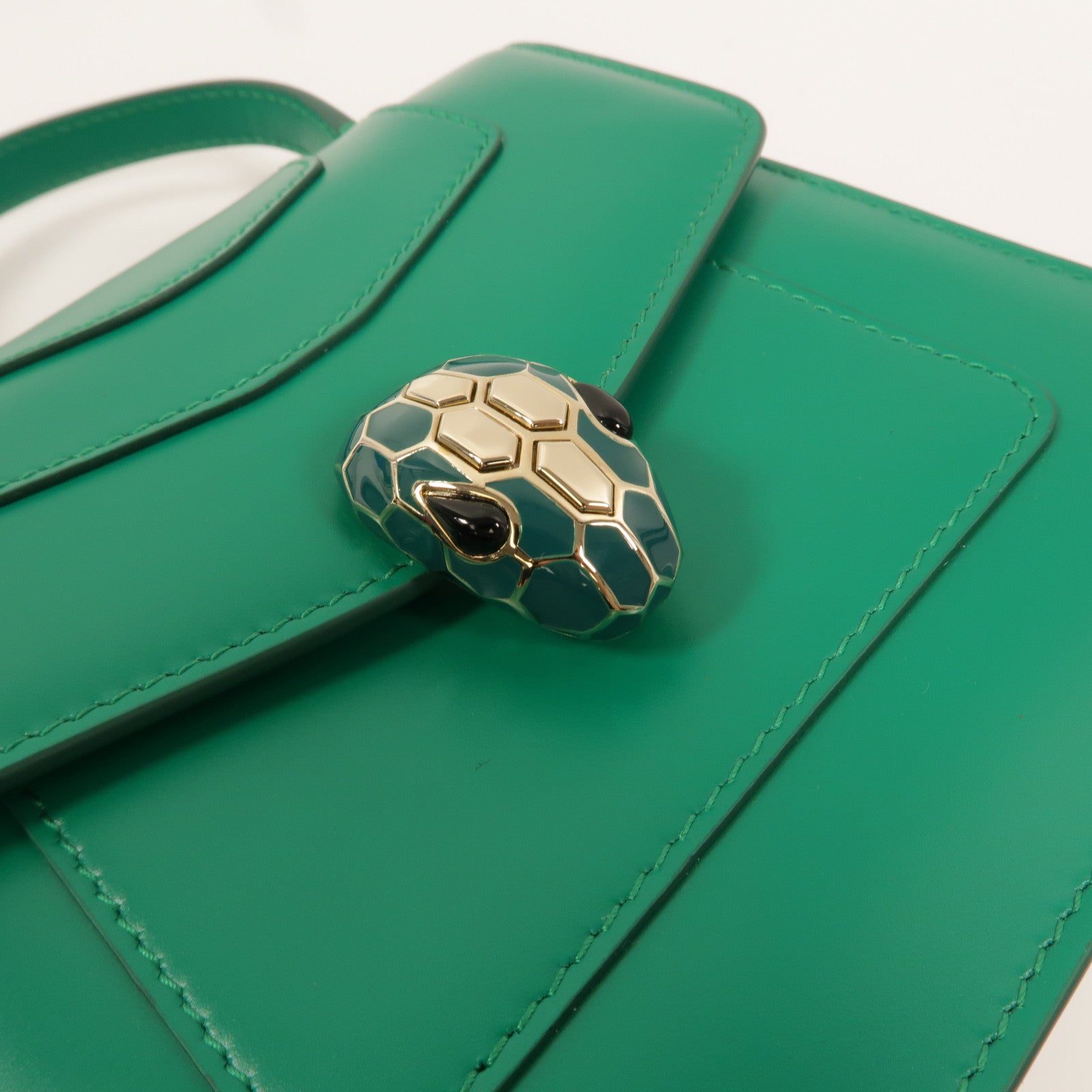 BVLGARI 牛皮皮革Serpenti Forever Mini手挽肩背兩用袋