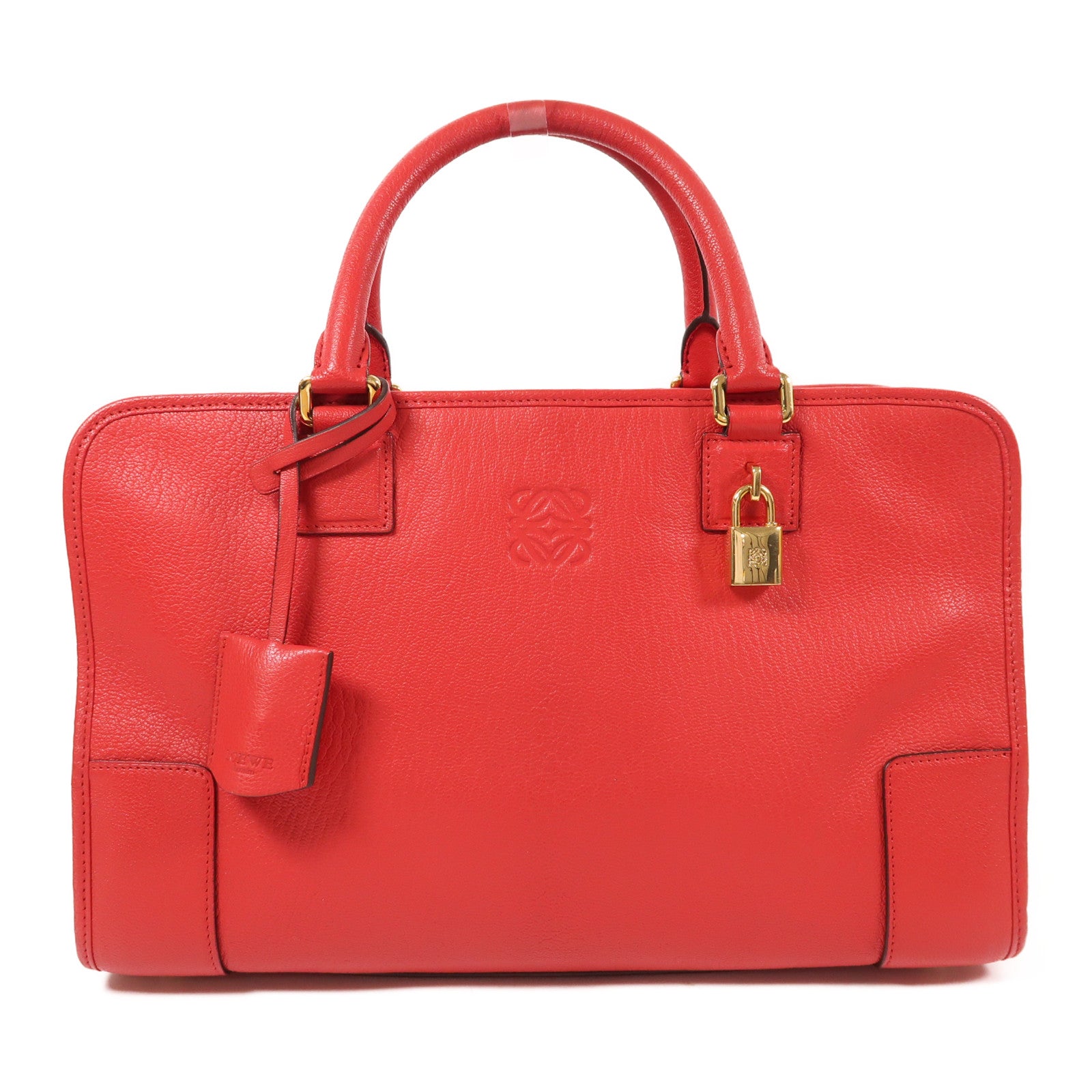 LOEWE 牛皮皮革Handbag金扣手挽袋/肩背袋