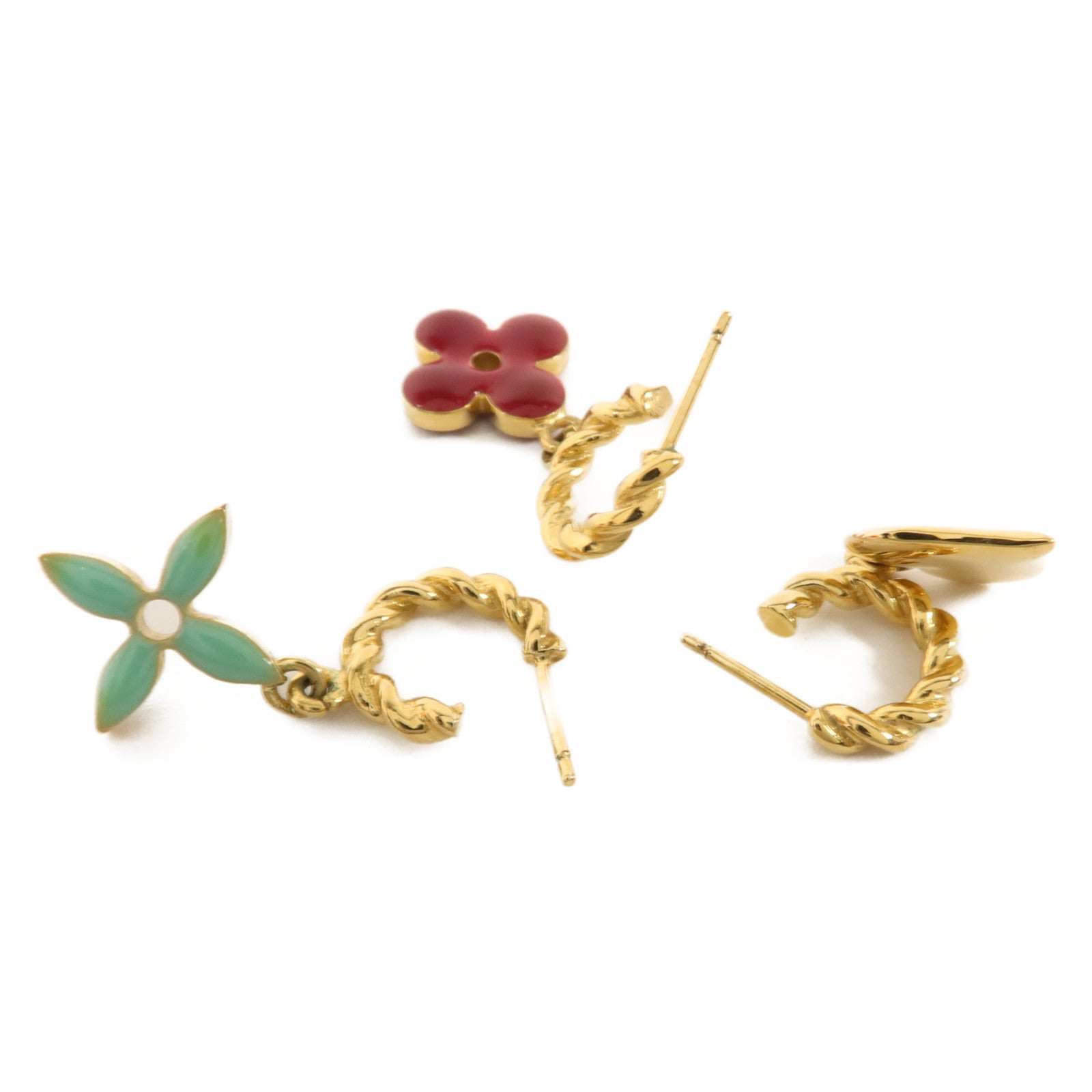 LOUIS VUITTON 銅/琺瑯Sweet Monogram Earrings耳環