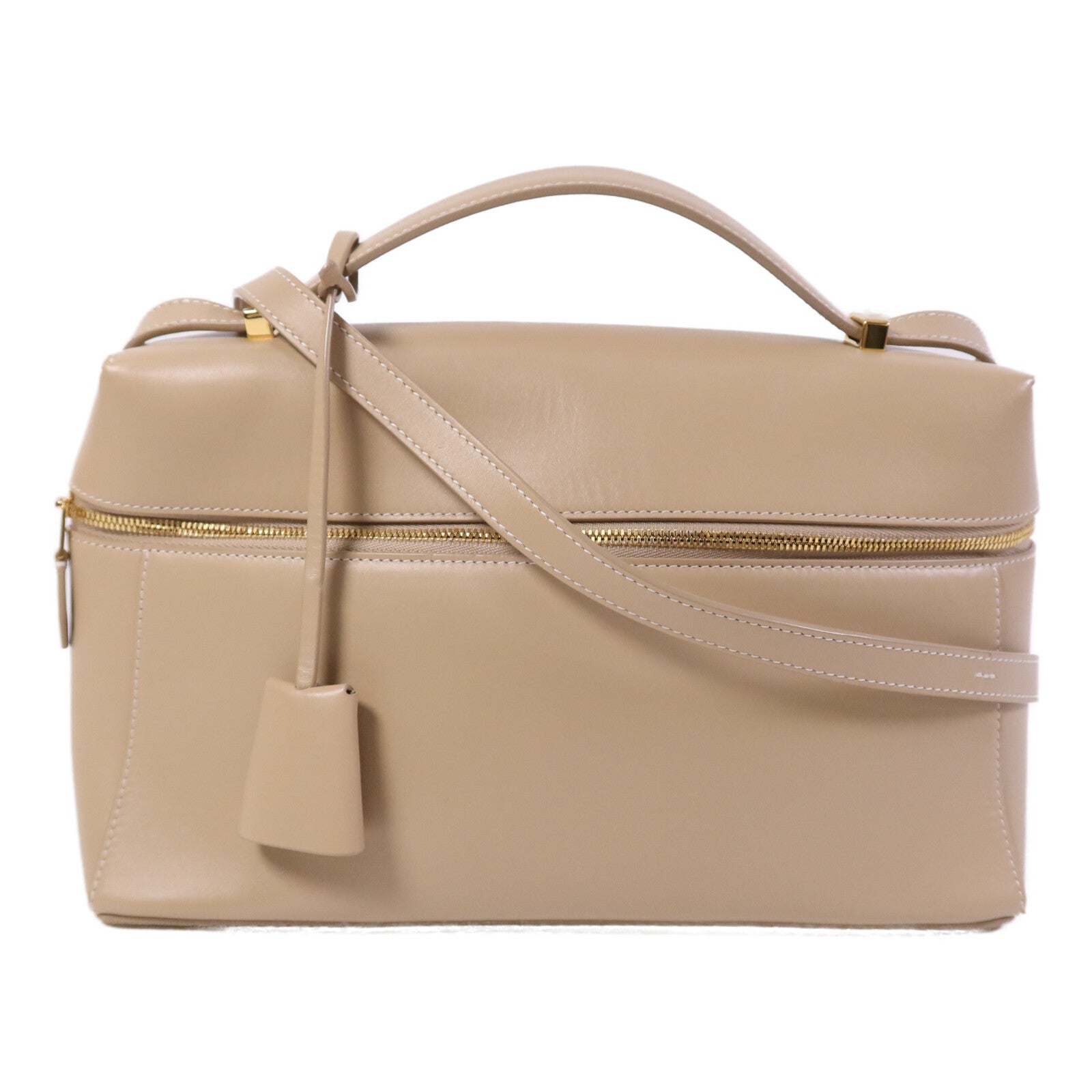 Loro Piana 牛皮皮革Loro Piana L27金扣手挽肩背兩用袋