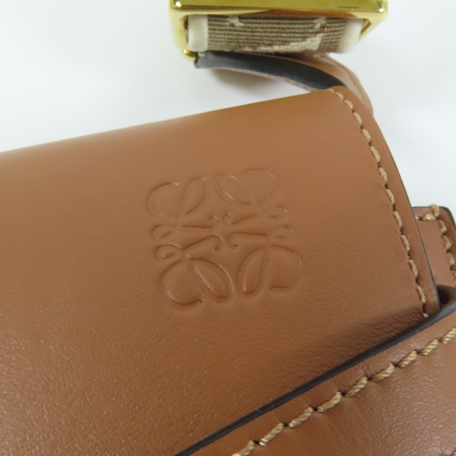 LOEWE 牛皮皮革Gate Dual Mini Bag金扣肩背袋