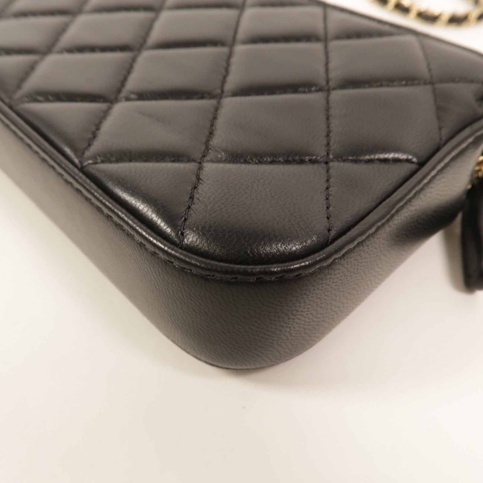 CHANEL 羊皮皮革CC Mark Matelasse Bag鏈帶肩背袋