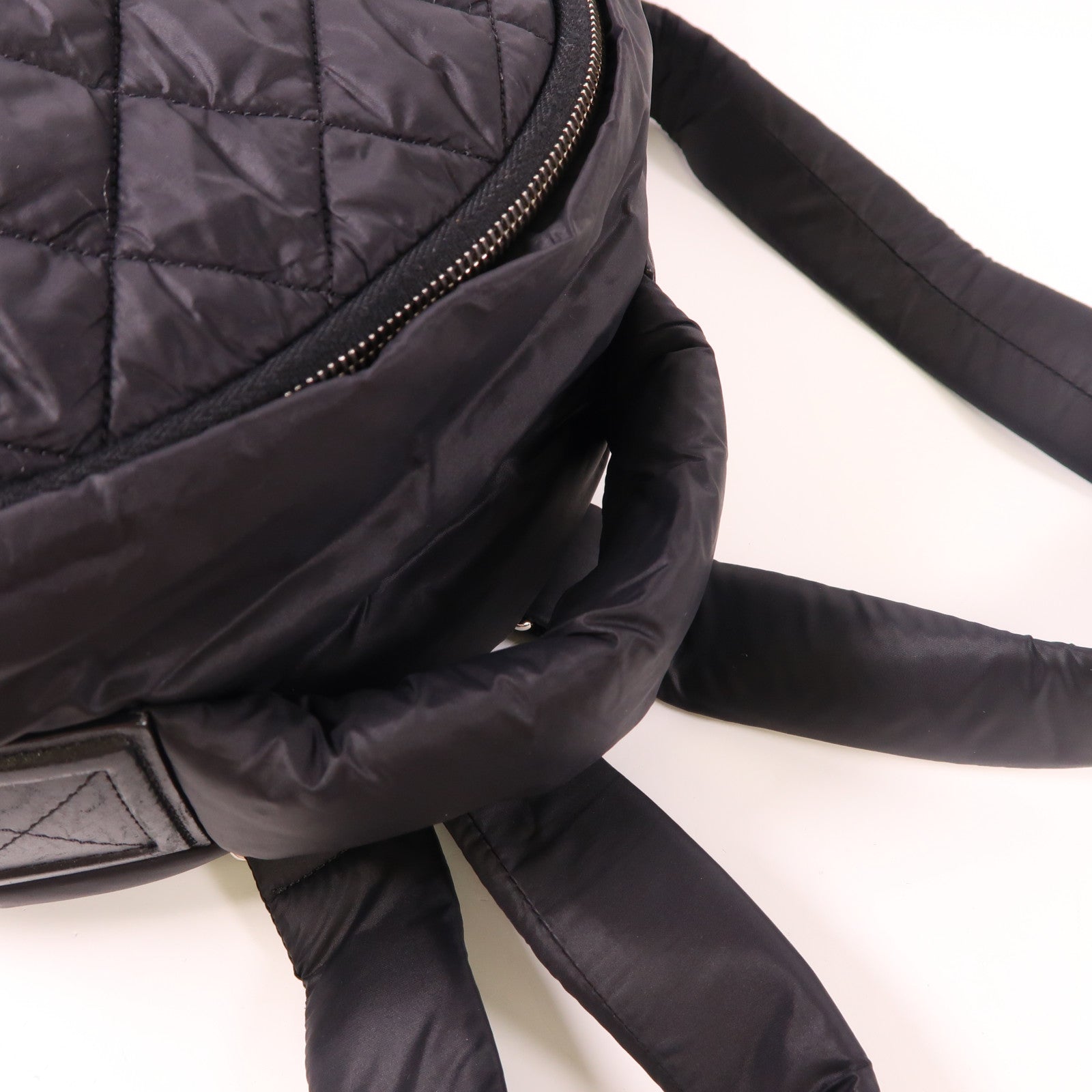 CHANEL 尼龍Coco Cocoon Backpack銀扣背包