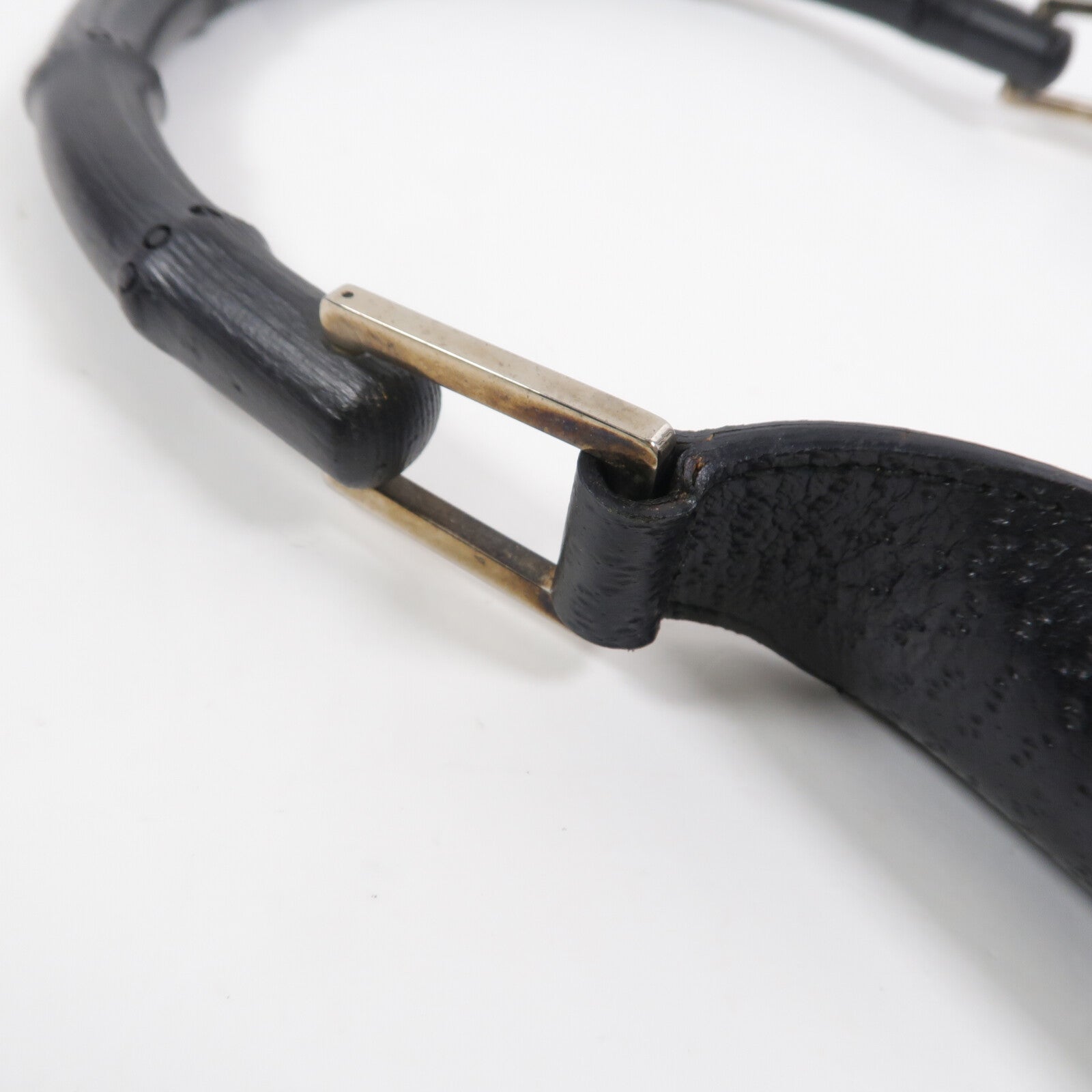 GUCCI 帆布/牛皮皮革Bamboo Jackie Hobo Bag肩背袋