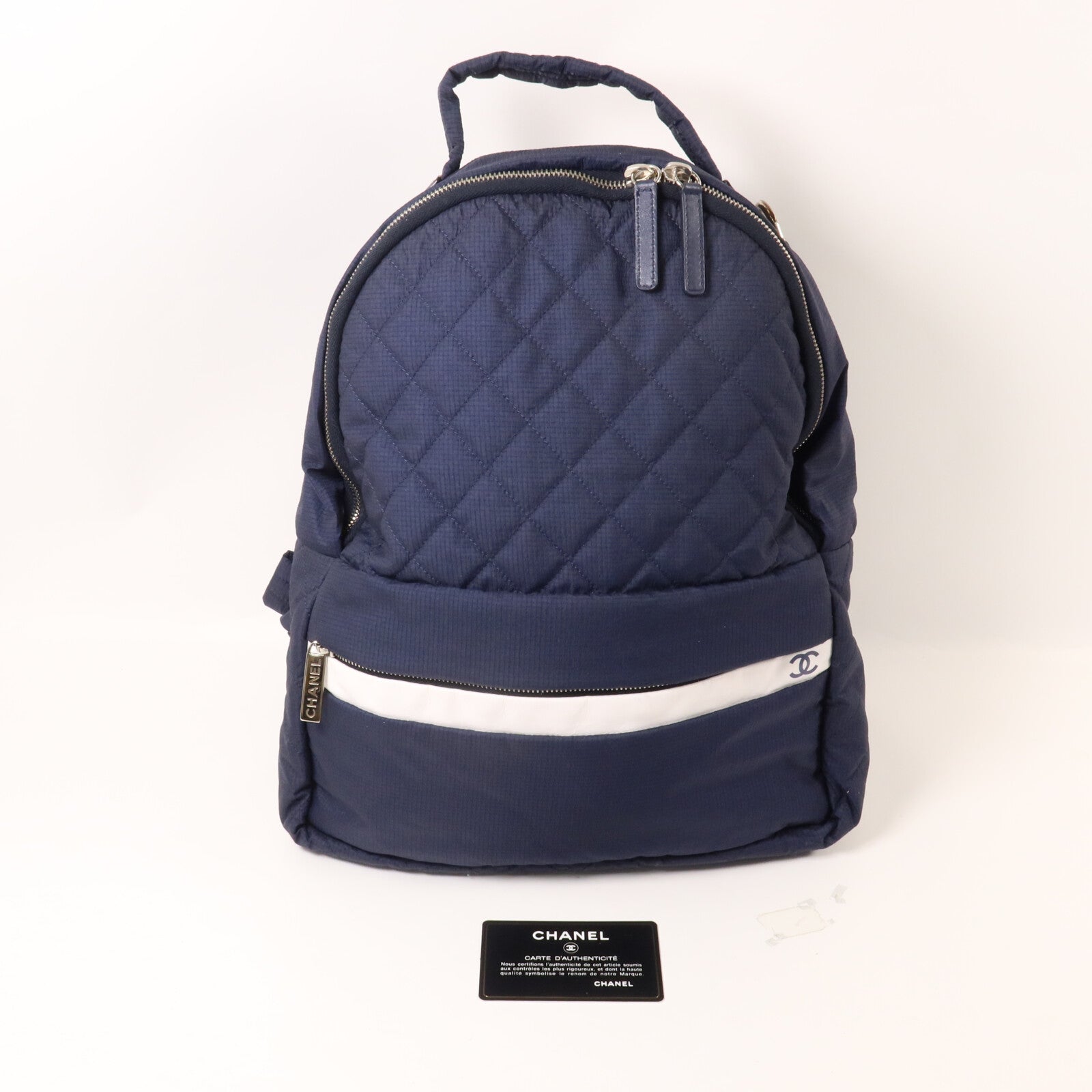 CHANEL 尼龍/牛皮皮革Backpack背包