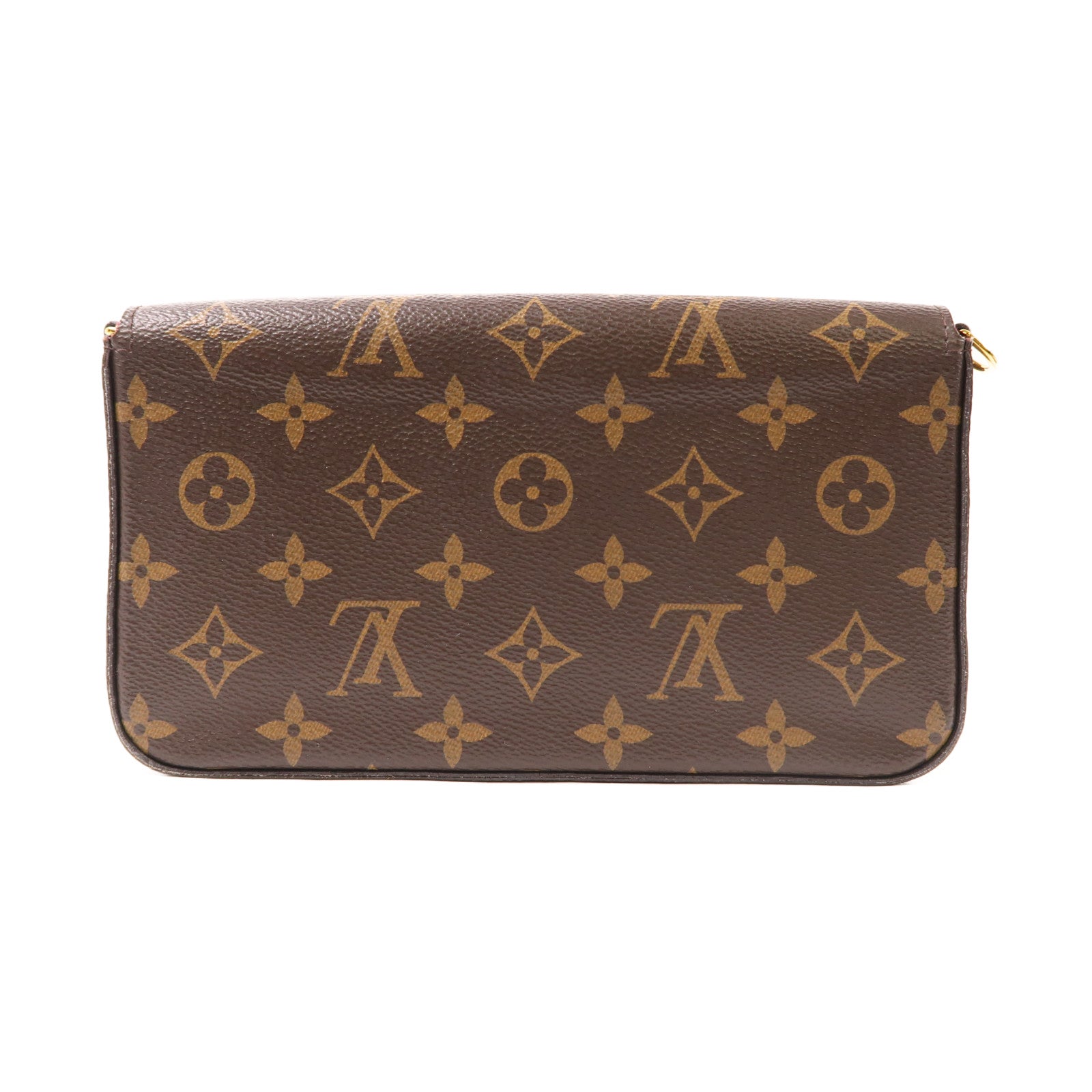 LOUIS VUITTON LV GHW Felicie Pochette Chain Shoulder Bag M61276 Monogram Brown