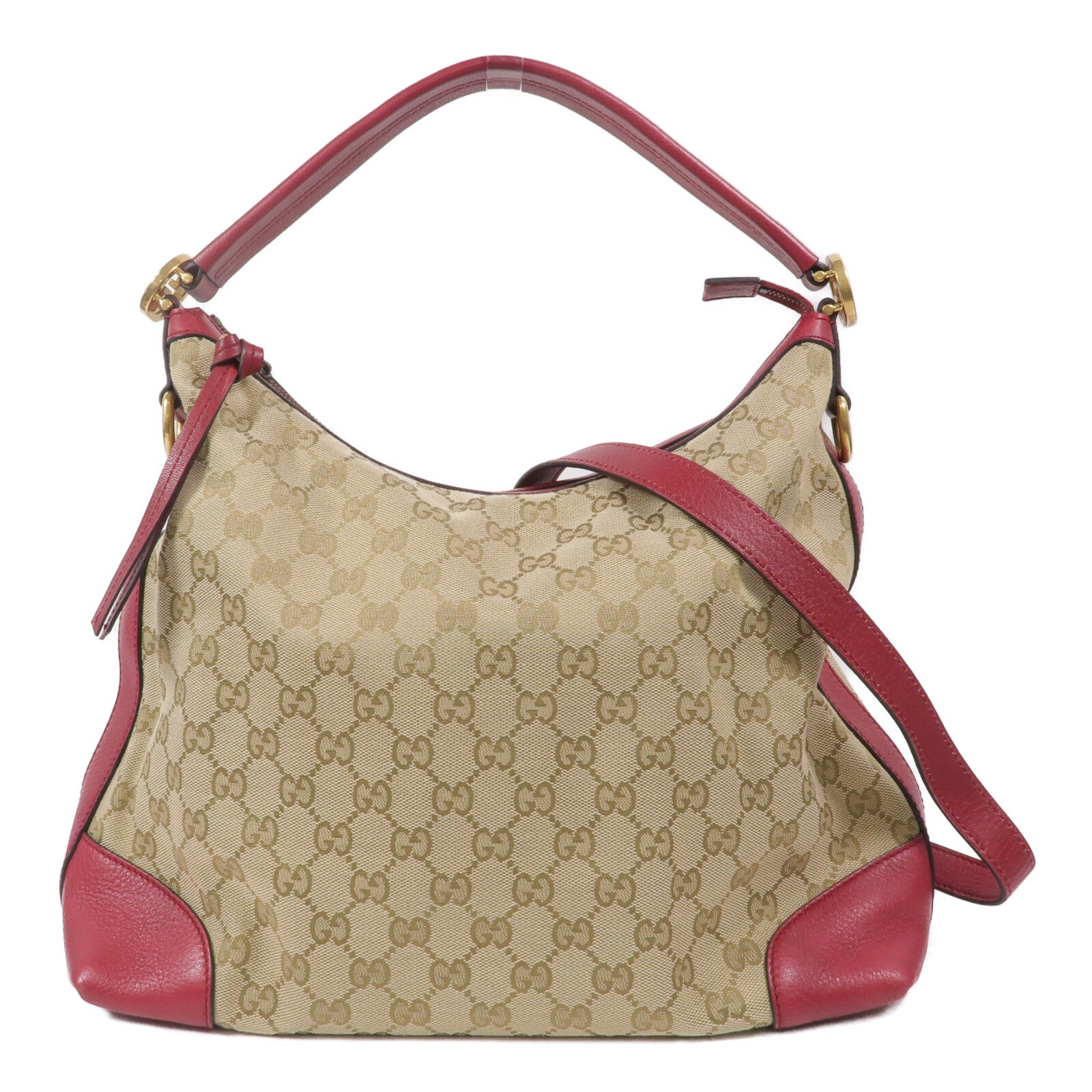 GUCCI 帆布Miss GG Hobo手挽肩背兩用袋
