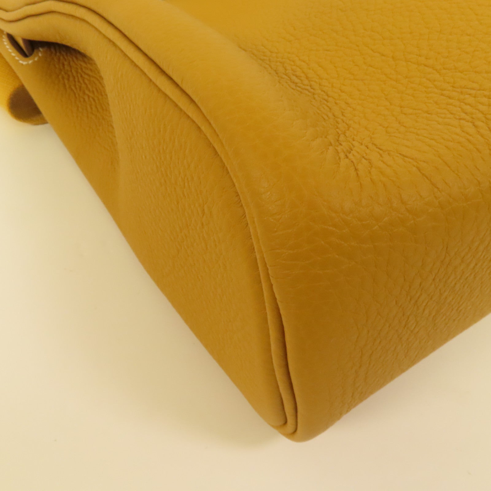 HERMES Togo皮革Hac A Dos PM銀扣背包Natural Sable