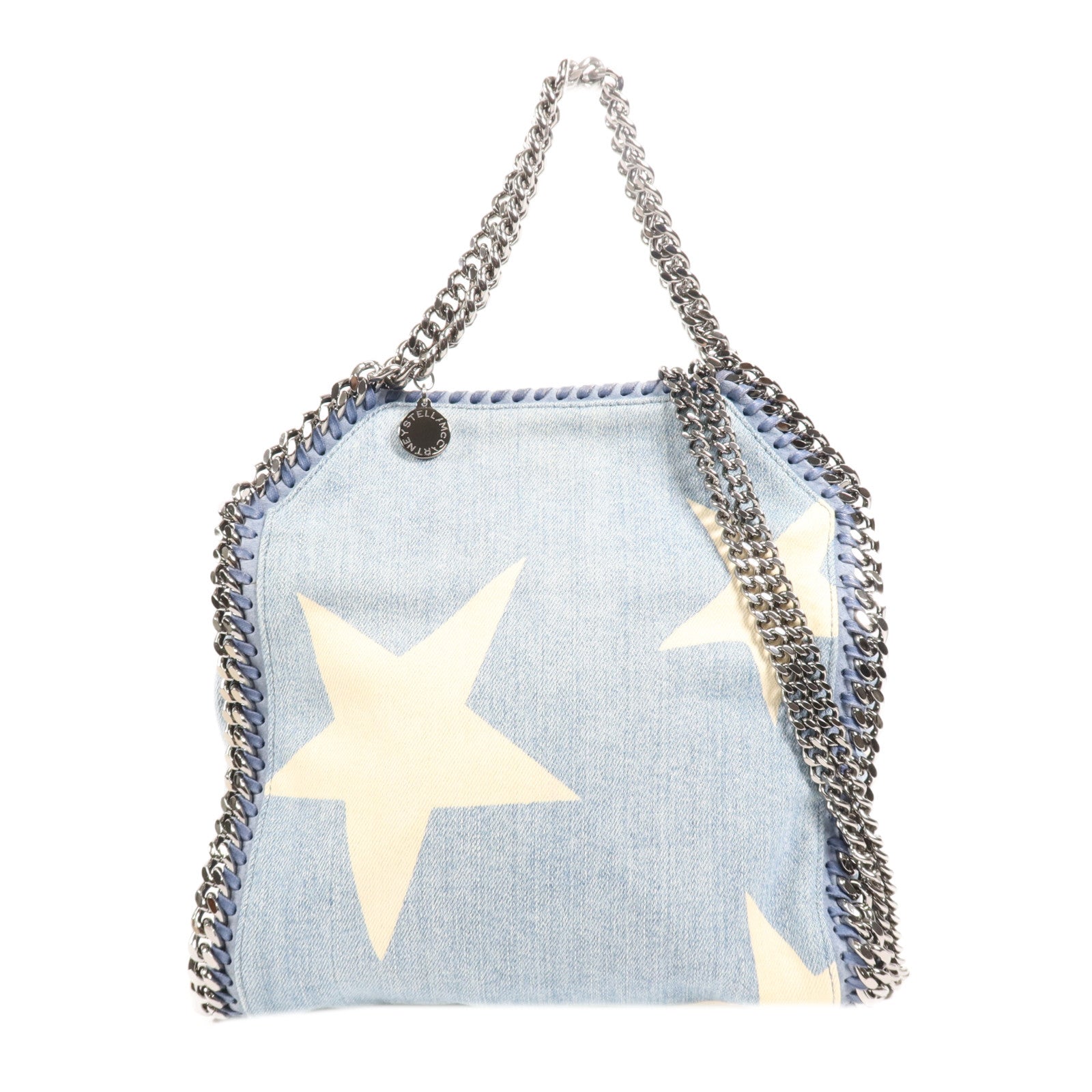 SELECTION 牛仔布Shoulder Bag銀扣鏈帶手挽肩背兩用袋