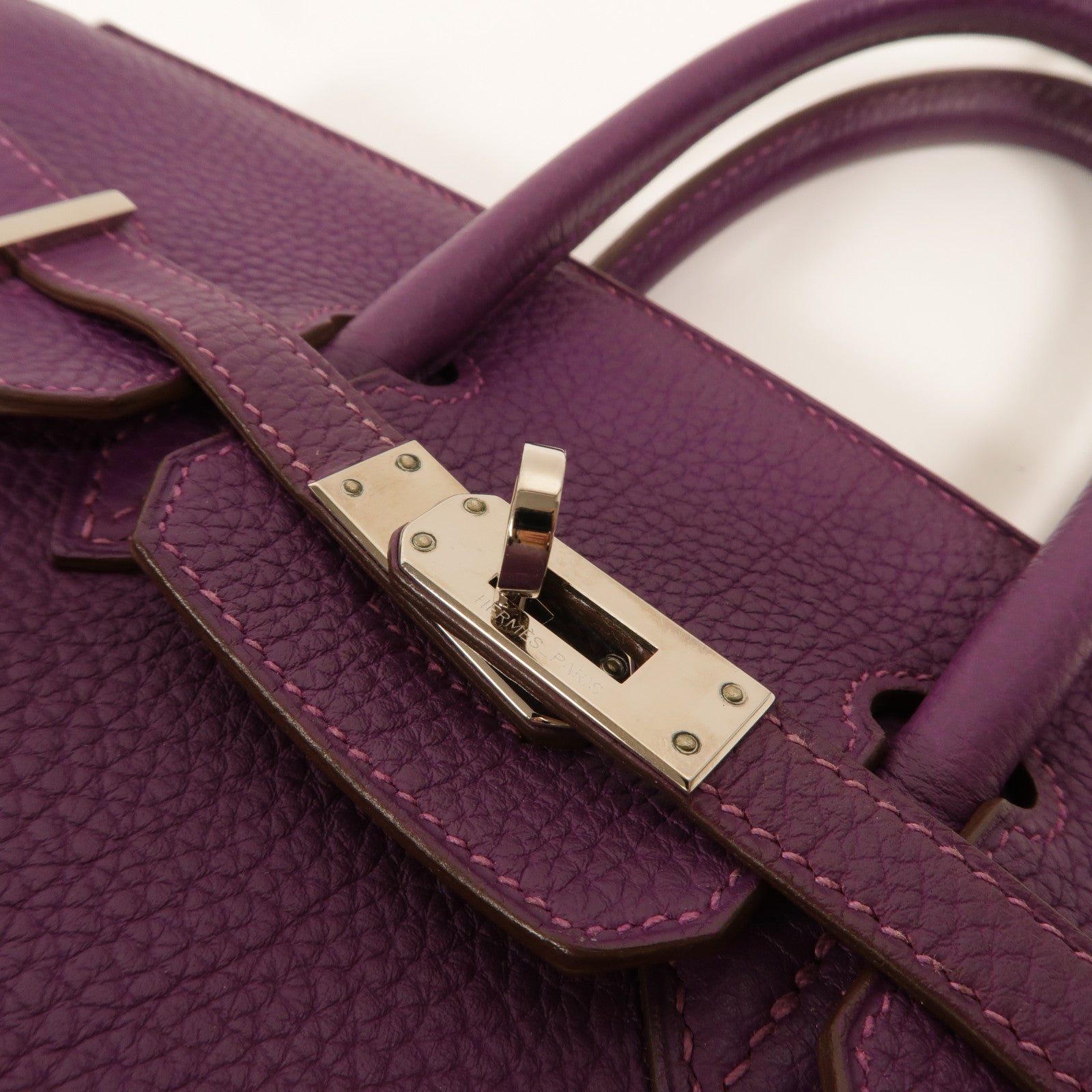 HERMES Togo皮革Birkin 25手挽袋Anemone
