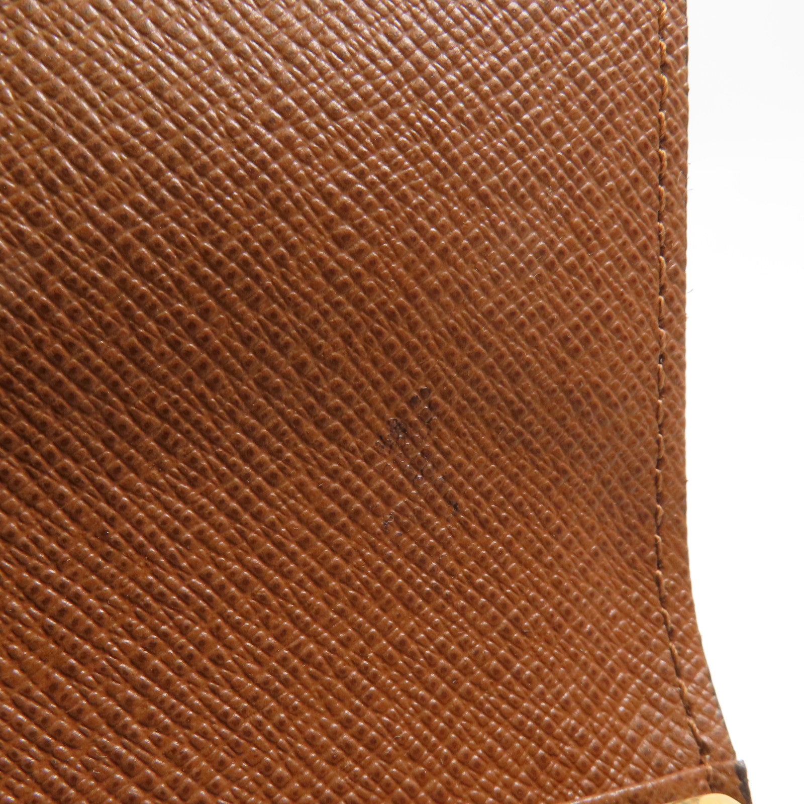 LOUIS VUITTON Monogram 6 Key Holder金扣鎖匙包棕色