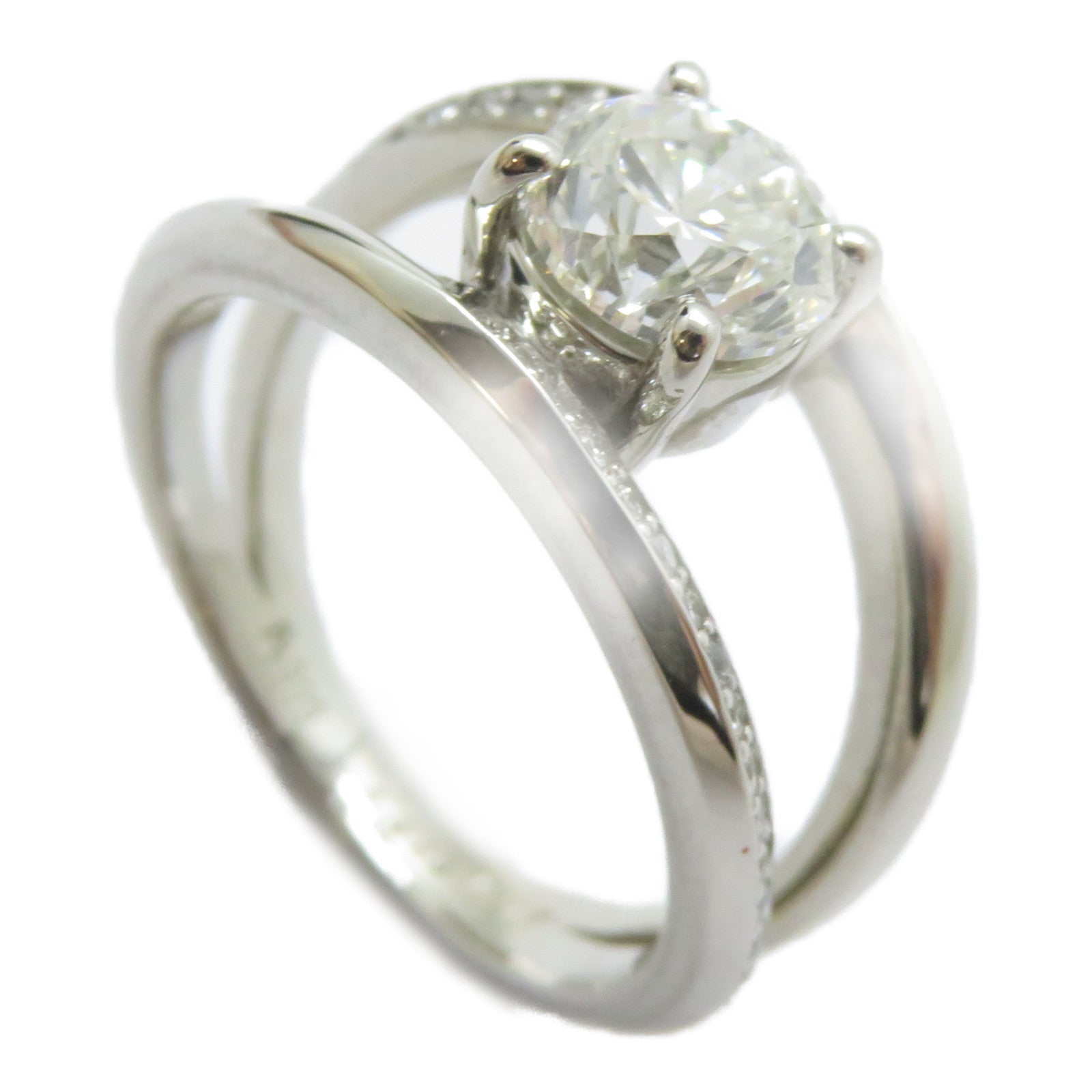JEWELRY 【激減優惠】PT900鉑金Diamond Ring 1.326/0.17ct鑽石戒指US#6