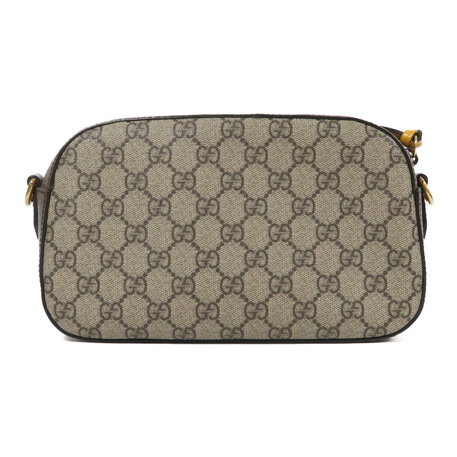 GUCCI 塗層帆布Neo Vintage GG Supreme金扣肩背袋啡色