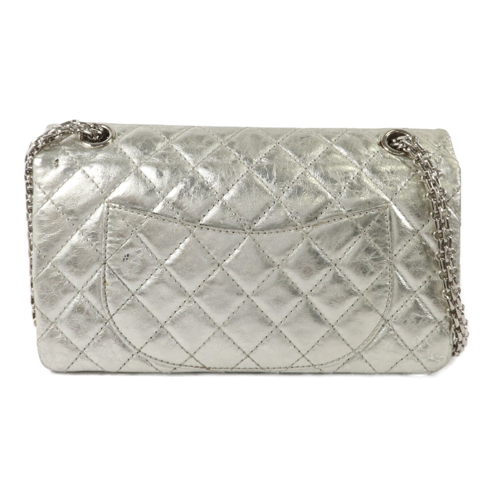 CHANEL 牛皮皮革2.55 Medium鏈帶肩背袋