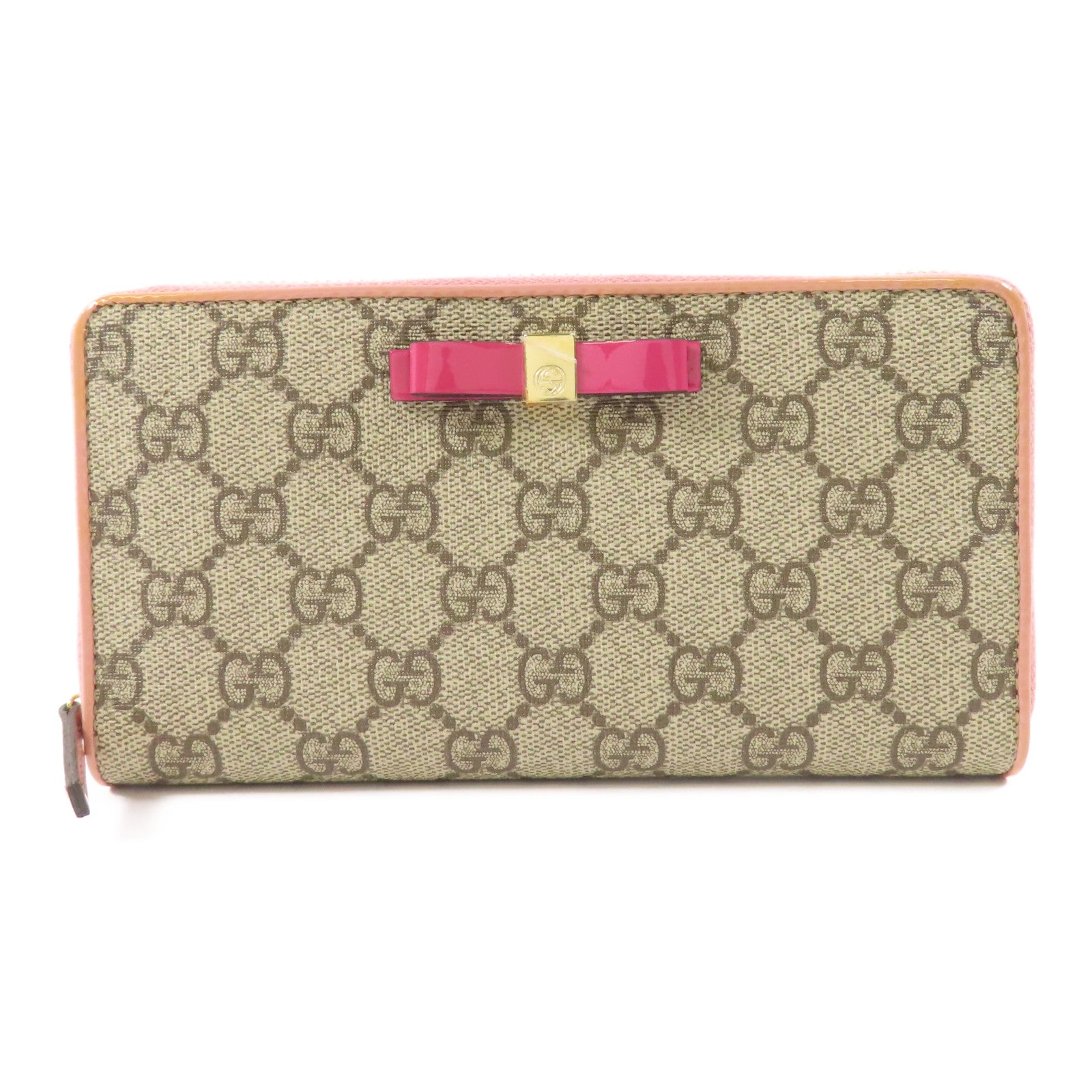 GUCCI 塗層帆布Long Wallet金扣長錢包