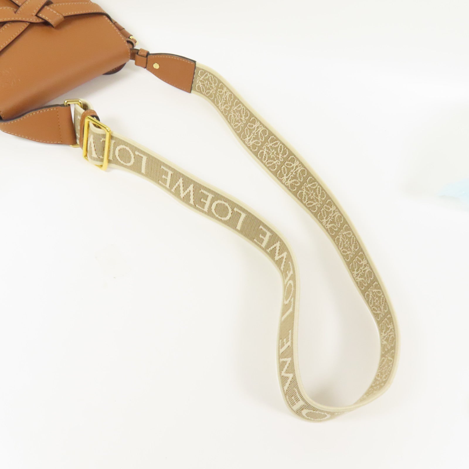 LOEWE 牛皮皮革Gate Dual Mini Bag金扣肩背袋