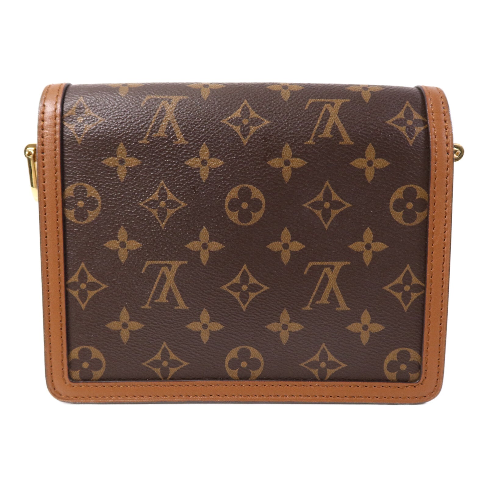 LOUIS VUITTON 【激減優惠】Monogram Reverse Mini Dauphine 金扣肩背袋