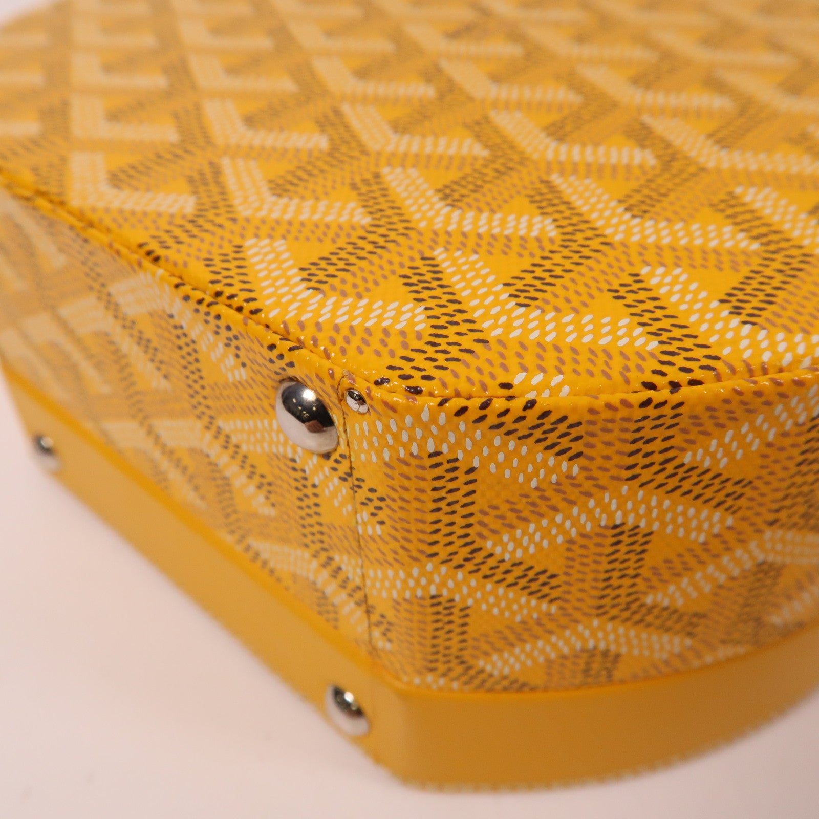 GOYARD 塗層帆布The Alto Hatbox Trunk Bag手挽肩背兩用袋黃色