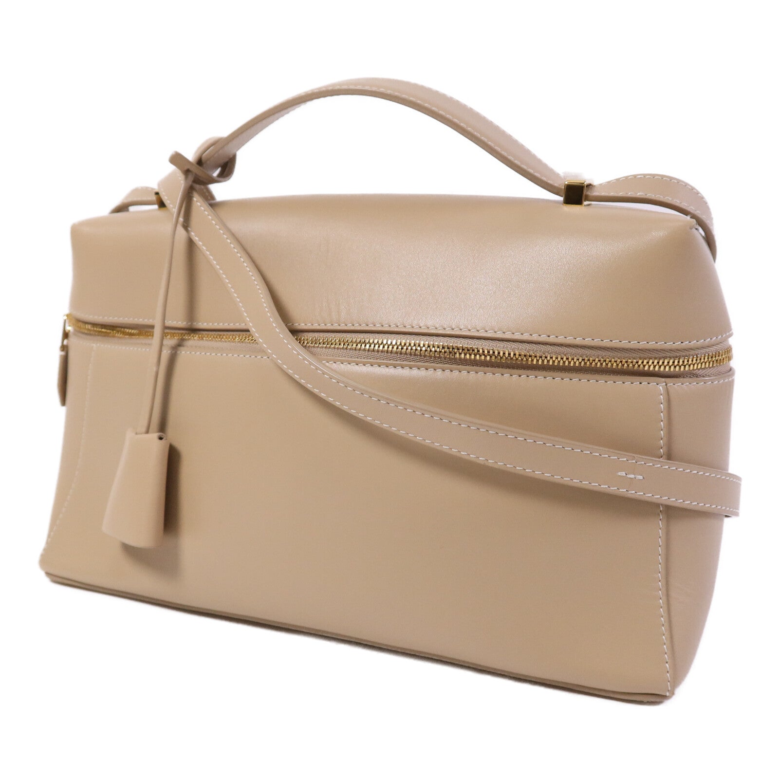 Loro Piana 牛皮皮革Loro Piana L27金扣手挽肩背兩用袋