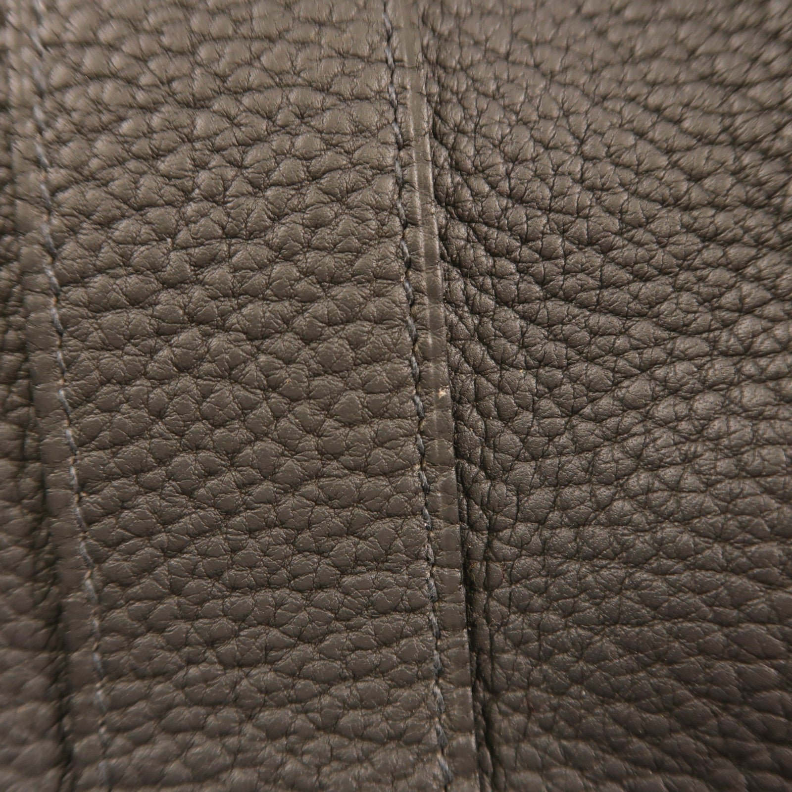 HERMES Negonda皮革Garden Party 36銀扣手挽袋Plomb