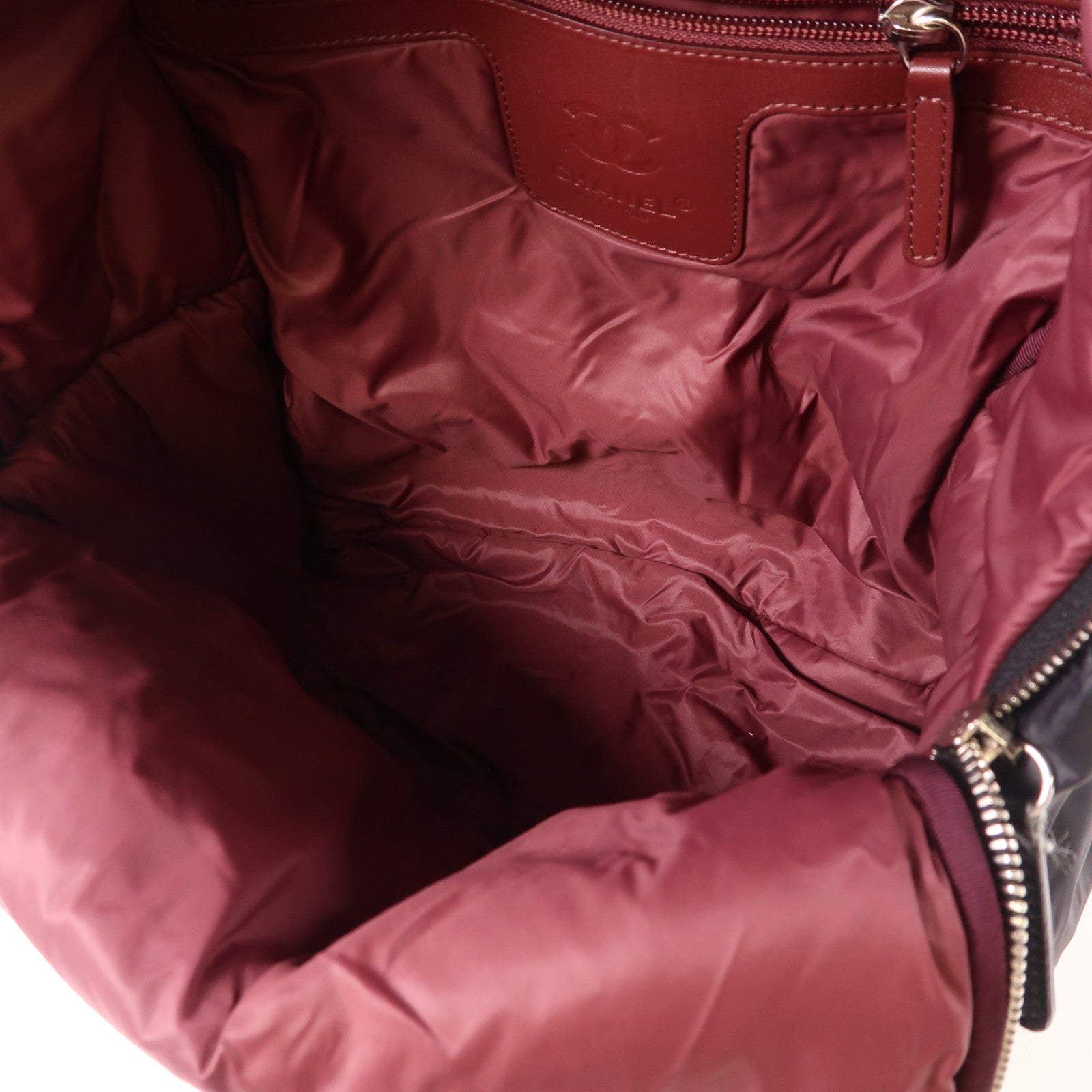 CHANEL 尼龍Coco Cocoon Backpack銀扣背包