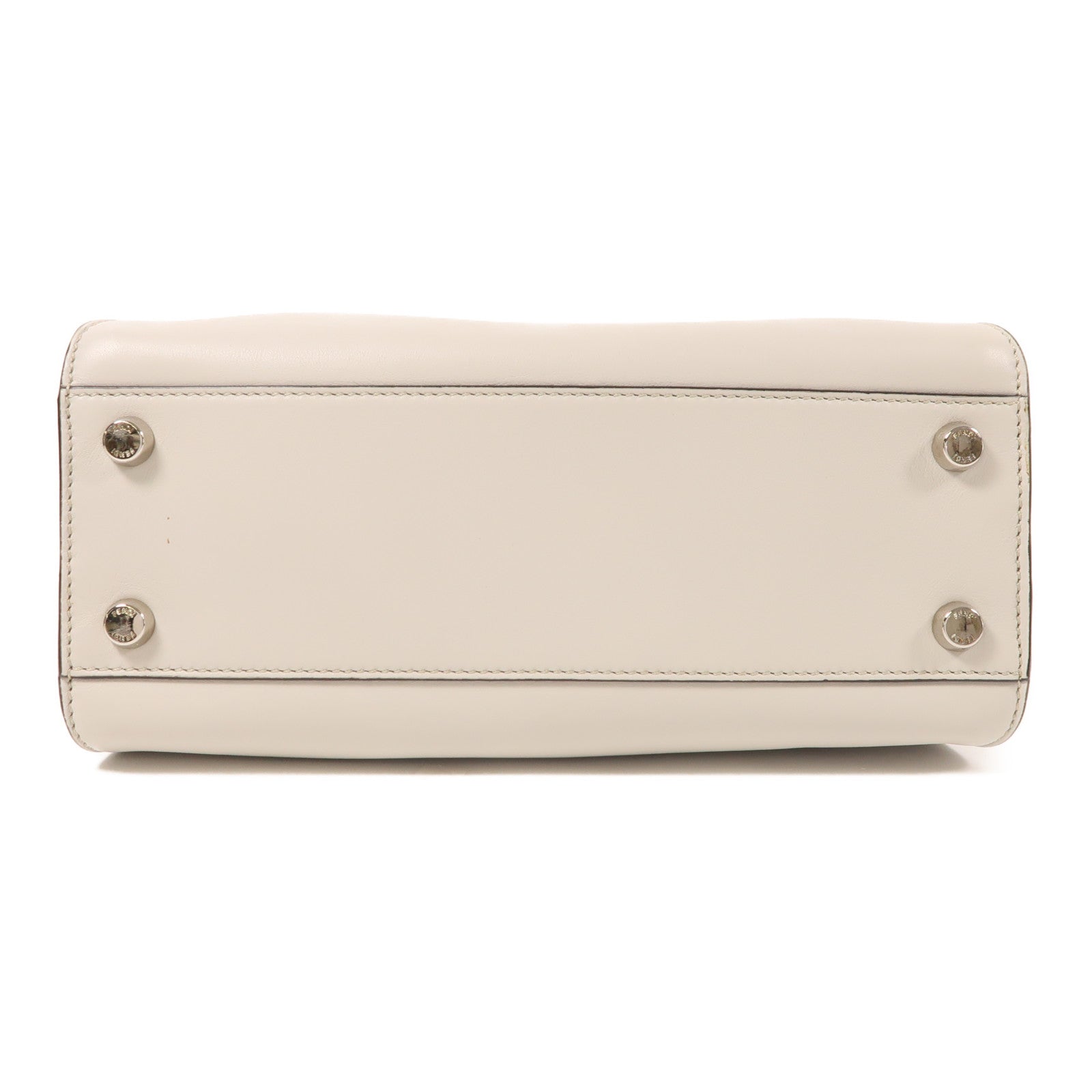 FENDI 牛皮皮革Peekaboo銀扣手挽肩背兩用袋