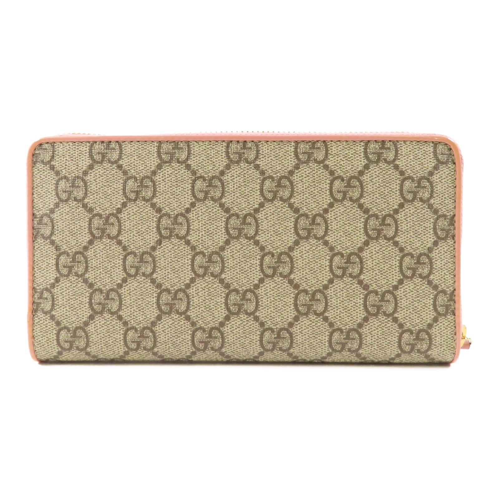 GUCCI 塗層帆布Long Wallet金扣長錢包
