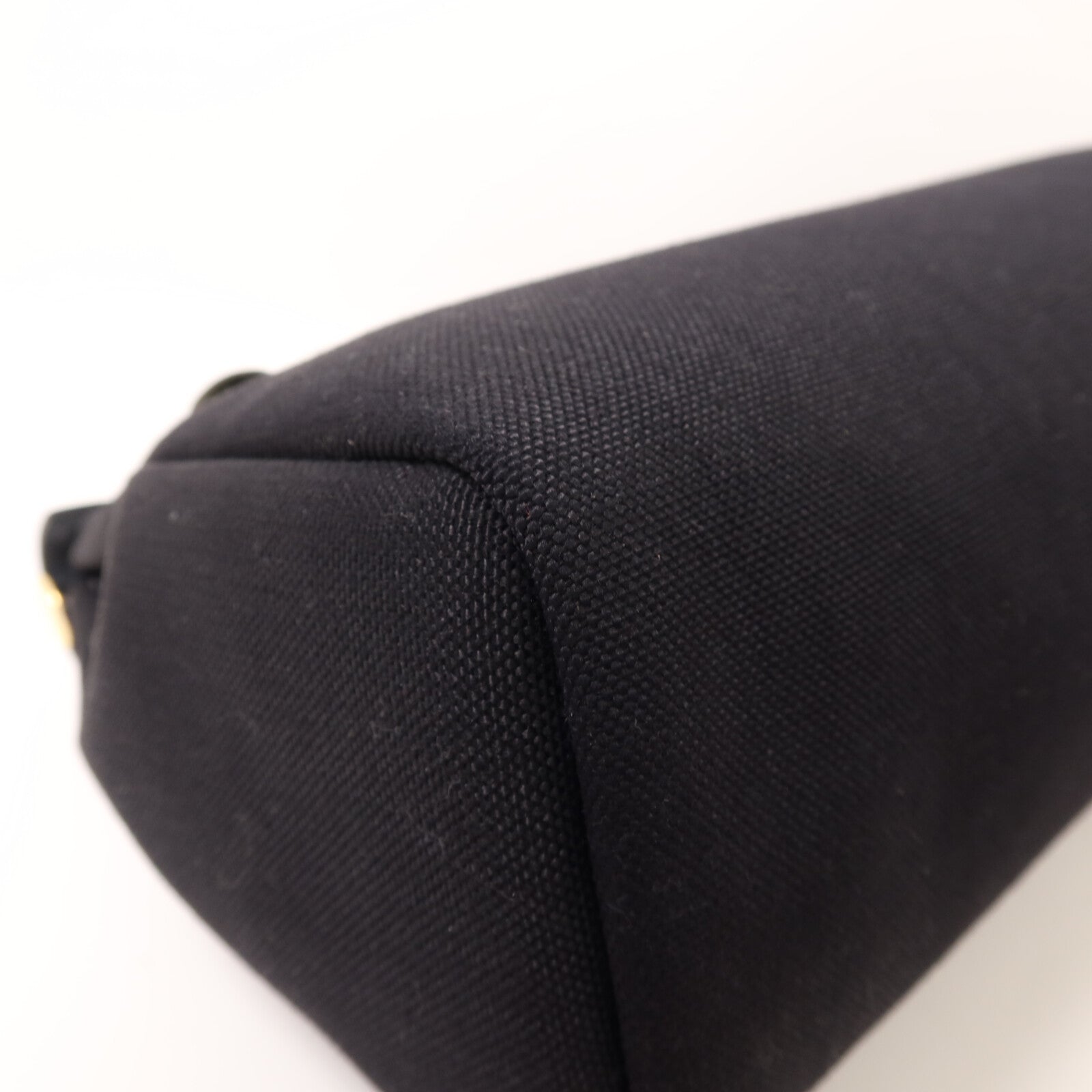 HERMES 帆布Herbag PM金扣手挽肩背兩用袋Noir