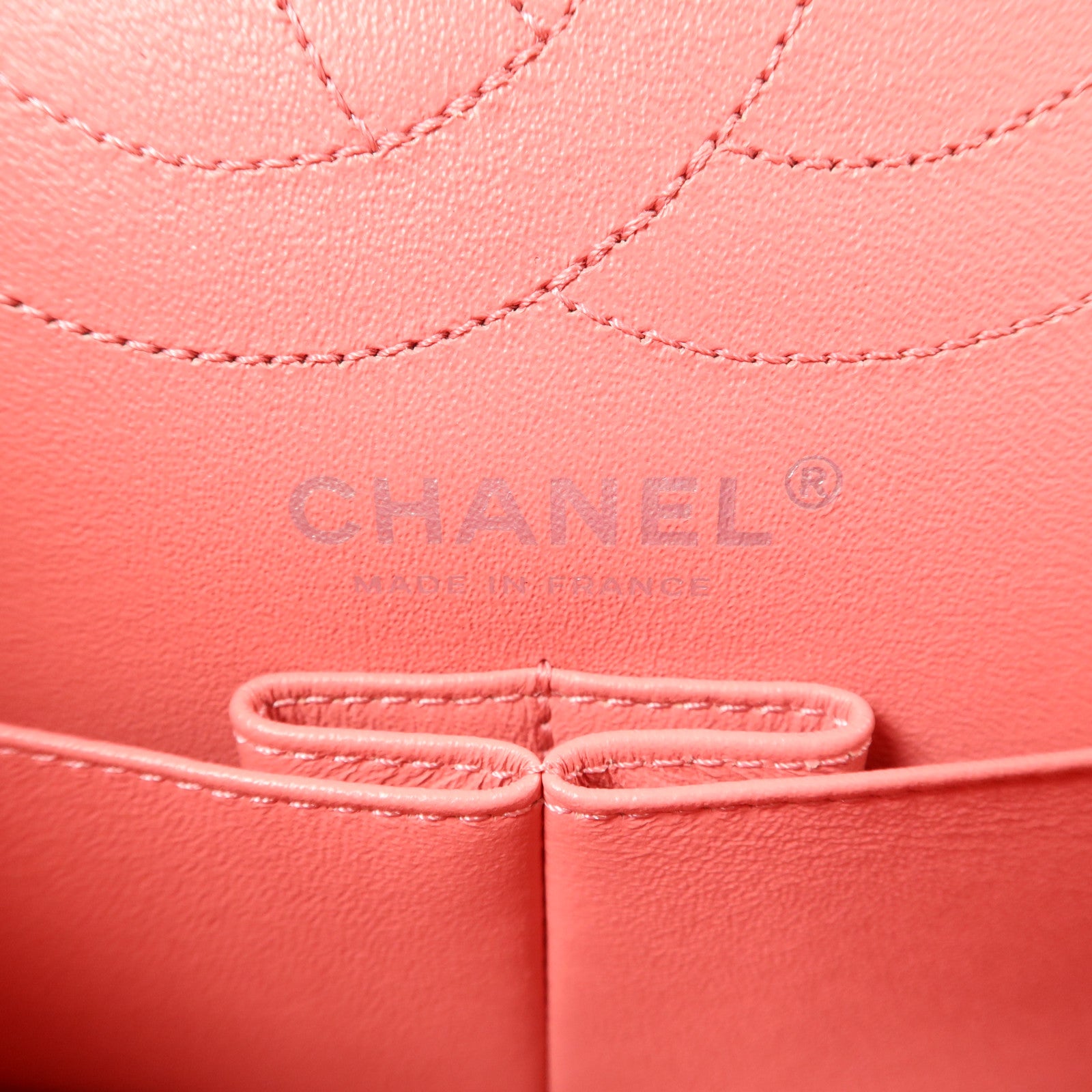 CHANEL 斜紋軟呢2.55 Small Shoulder Bag銀扣鏈帶肩背袋