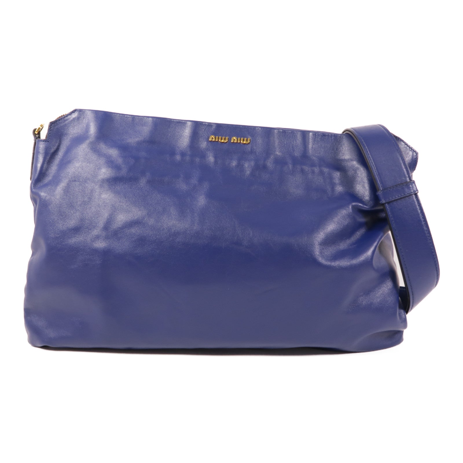 Miu Miu 牛皮皮革Shoulder Bag金扣肩背袋