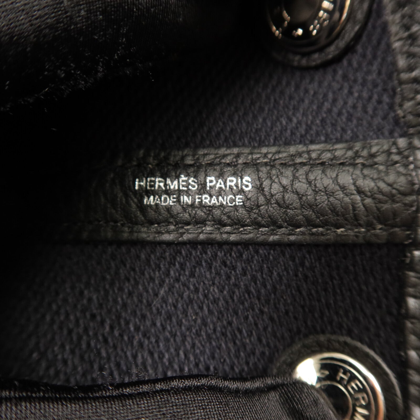 HERMES 帆布Garden Party TPM手挽袋Noir