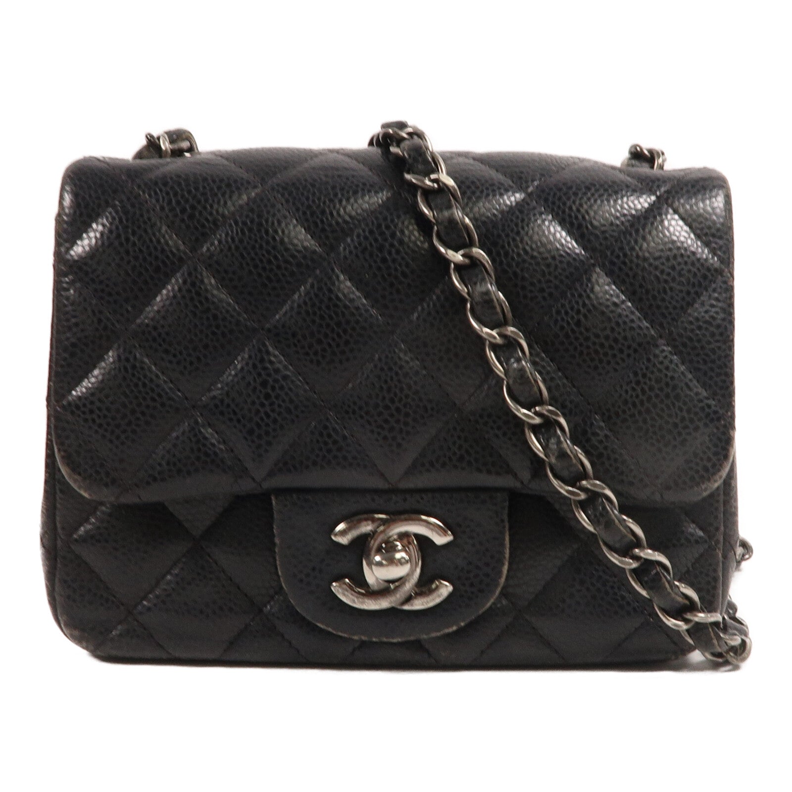 CHANEL 牛皮皮革Classic 17鏈帶肩背袋