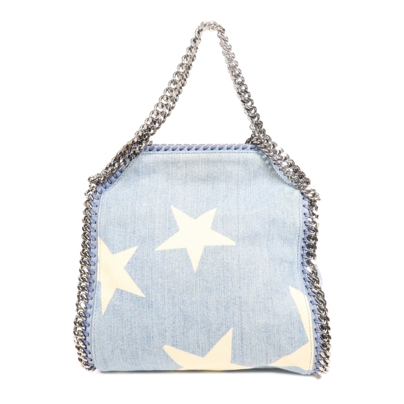 SELECTION 牛仔布Shoulder Bag銀扣鏈帶手挽肩背兩用袋