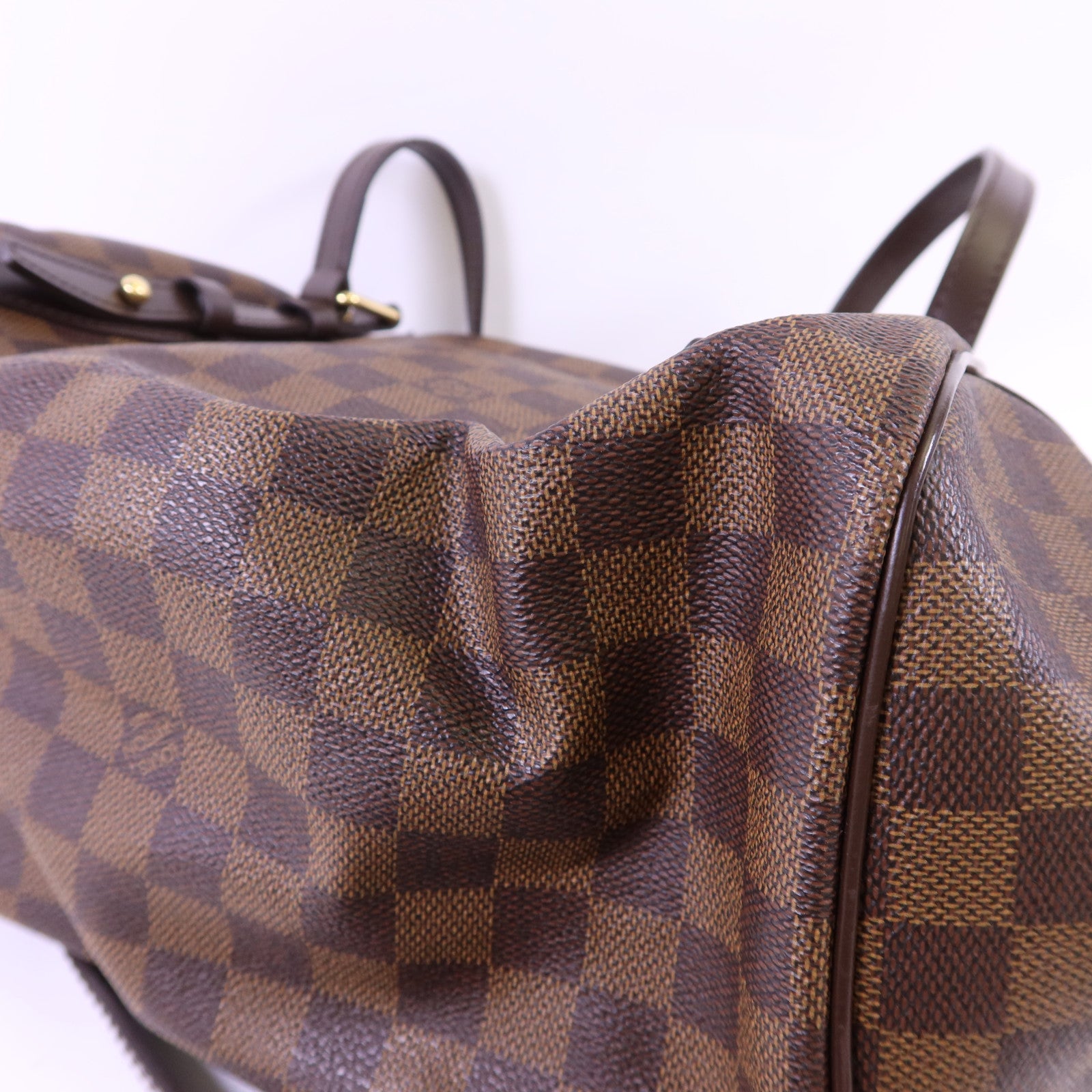 LOUIS VUITTON Damier Ebene Rivington PM金扣肩背袋