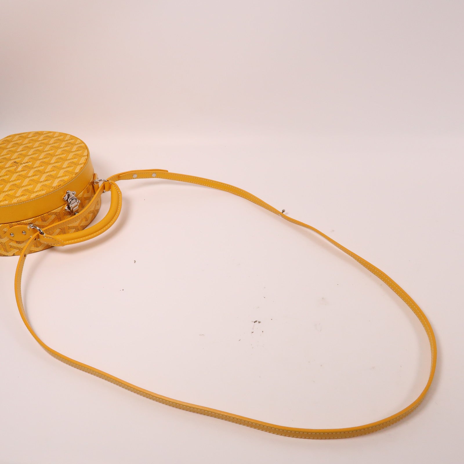 GOYARD 塗層帆布The Alto Hatbox Trunk Bag手挽肩背兩用袋黃色