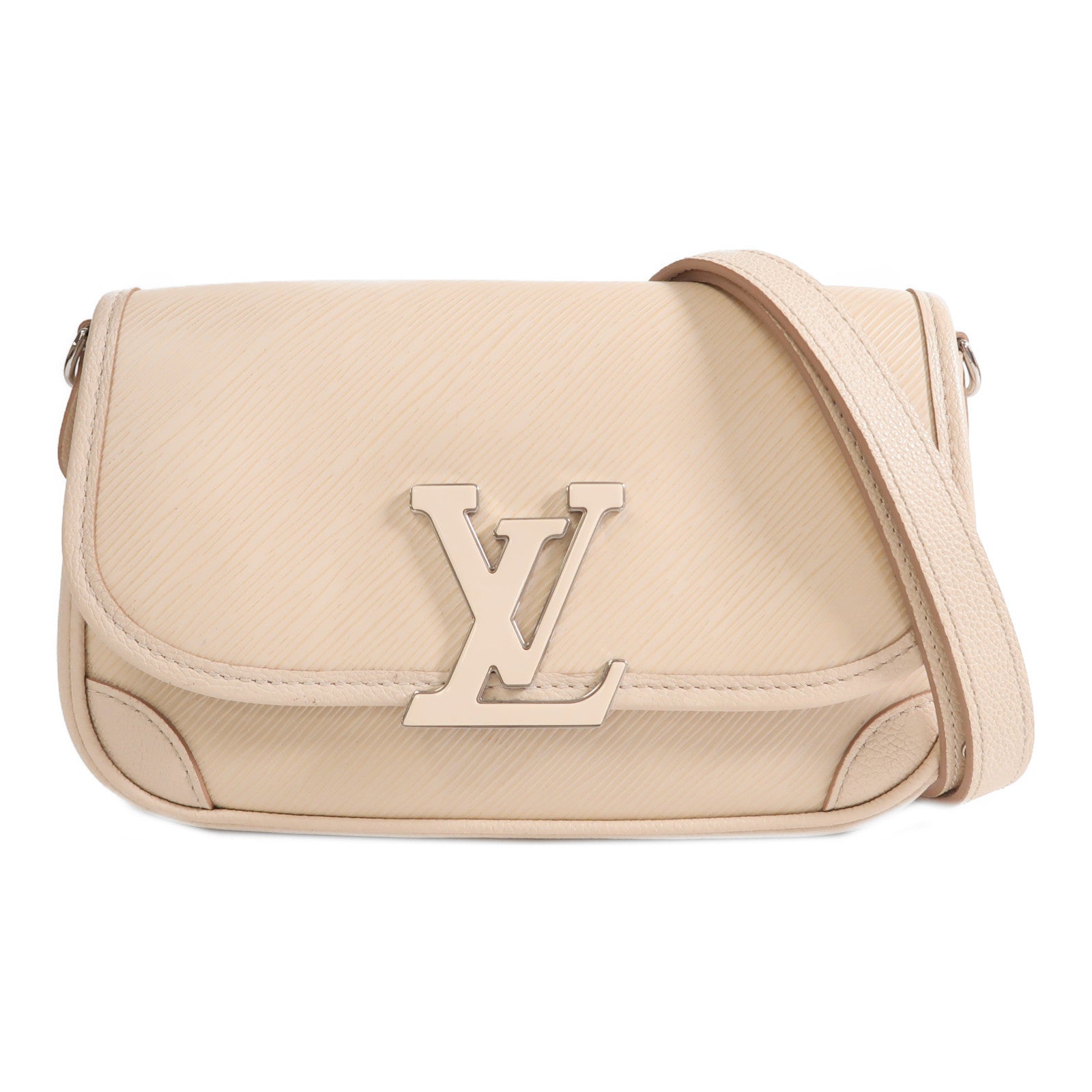 LOUIS VUITTON 【激減優惠】Epi Buci銀扣肩背袋米色