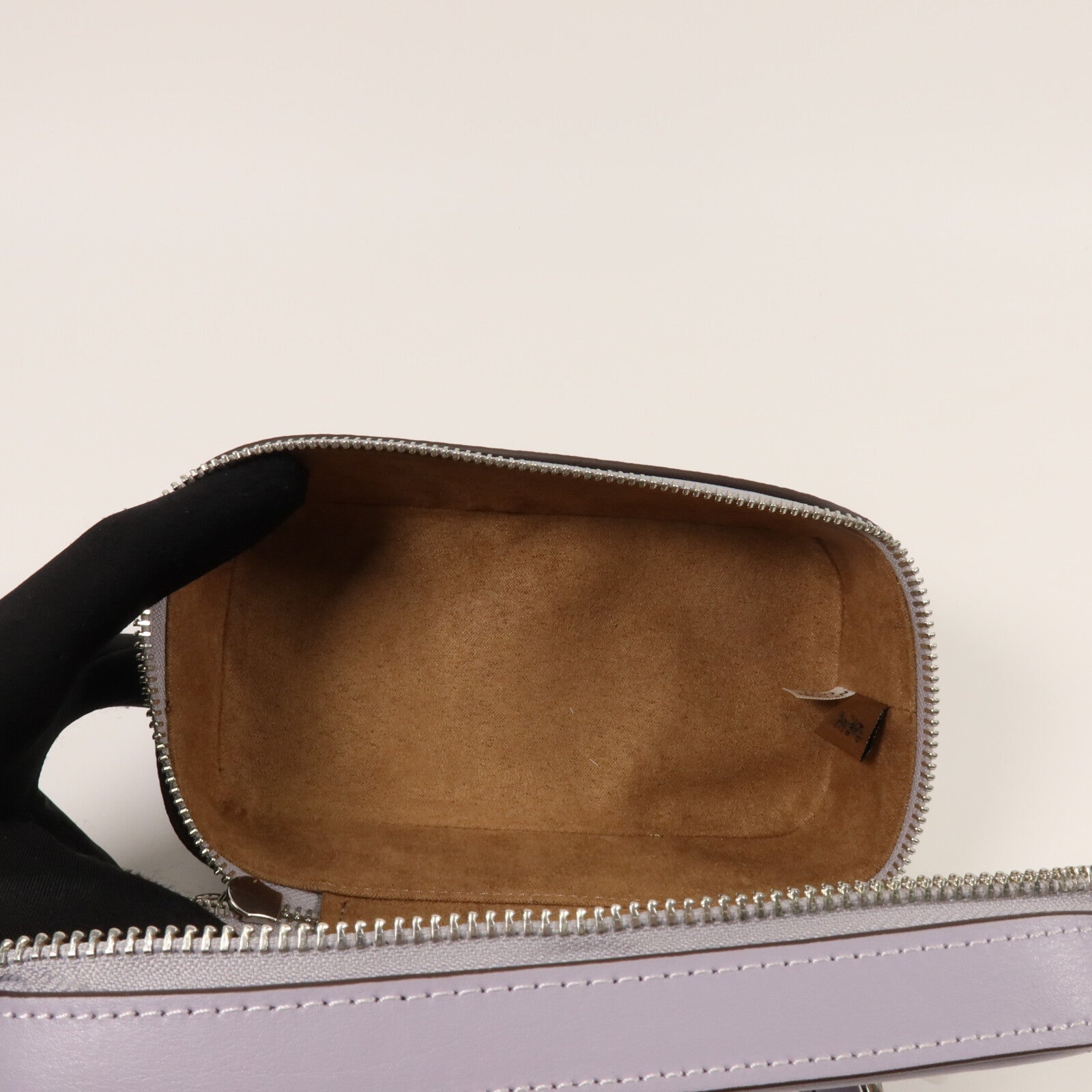 COACH 塗層帆布/牛皮皮革Train Case手挽肩背兩用袋